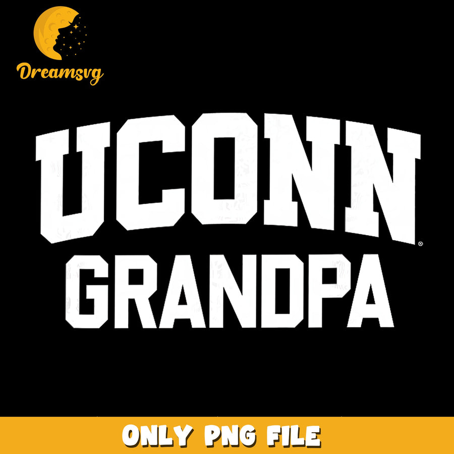 Grandpa UConn PNG, Family Pride, Sports Design PNG