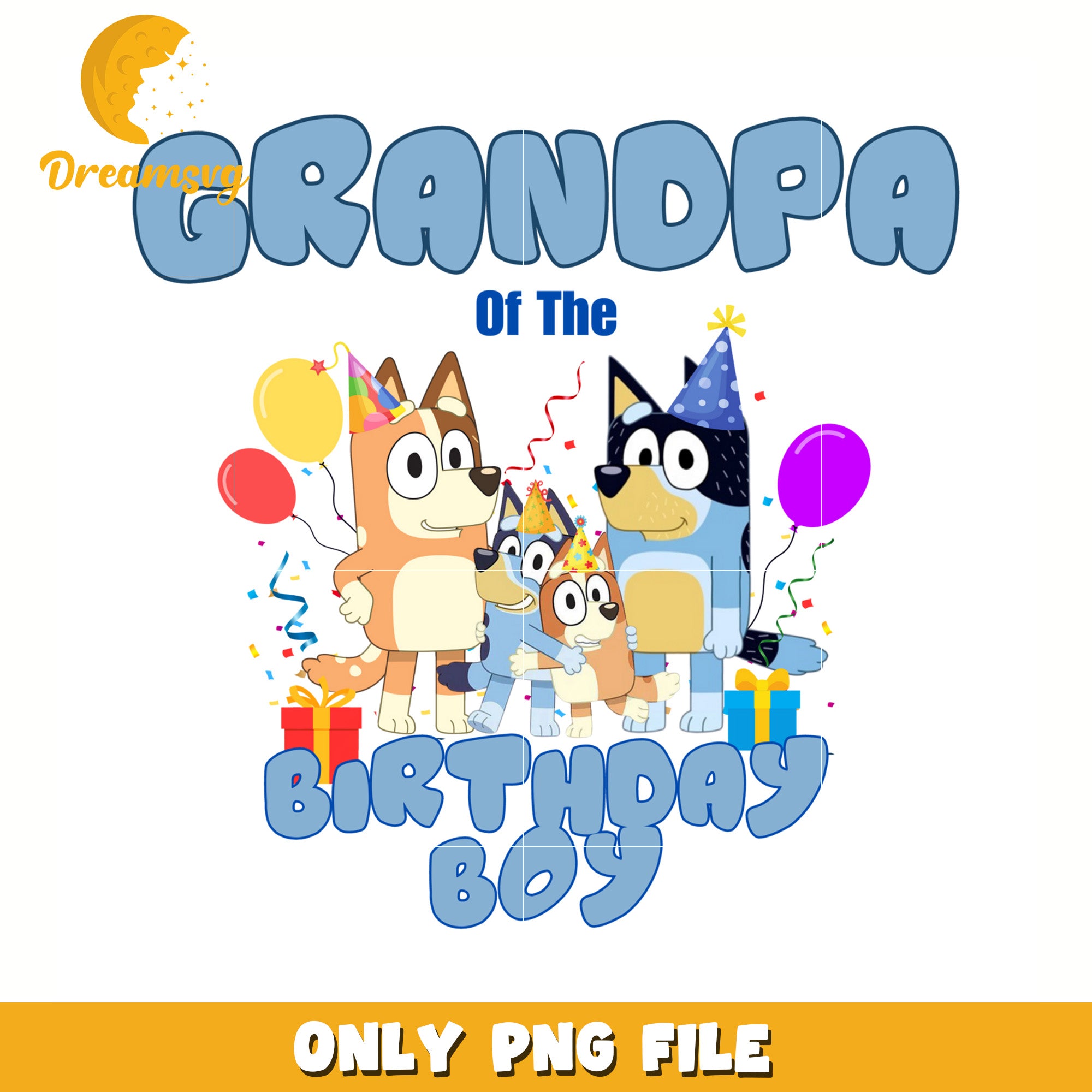 Grandpa of the birthday boy png, bluey characters png, bluey toys png