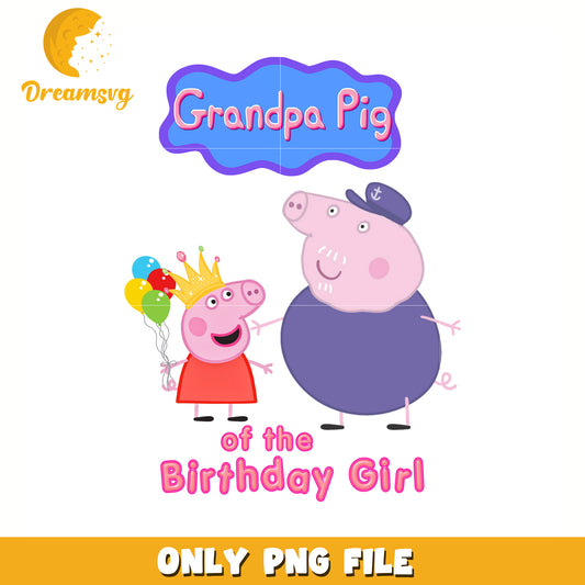 Grandpa pig of the birthday girl png, peppa pig cartoon png, peppa pig png