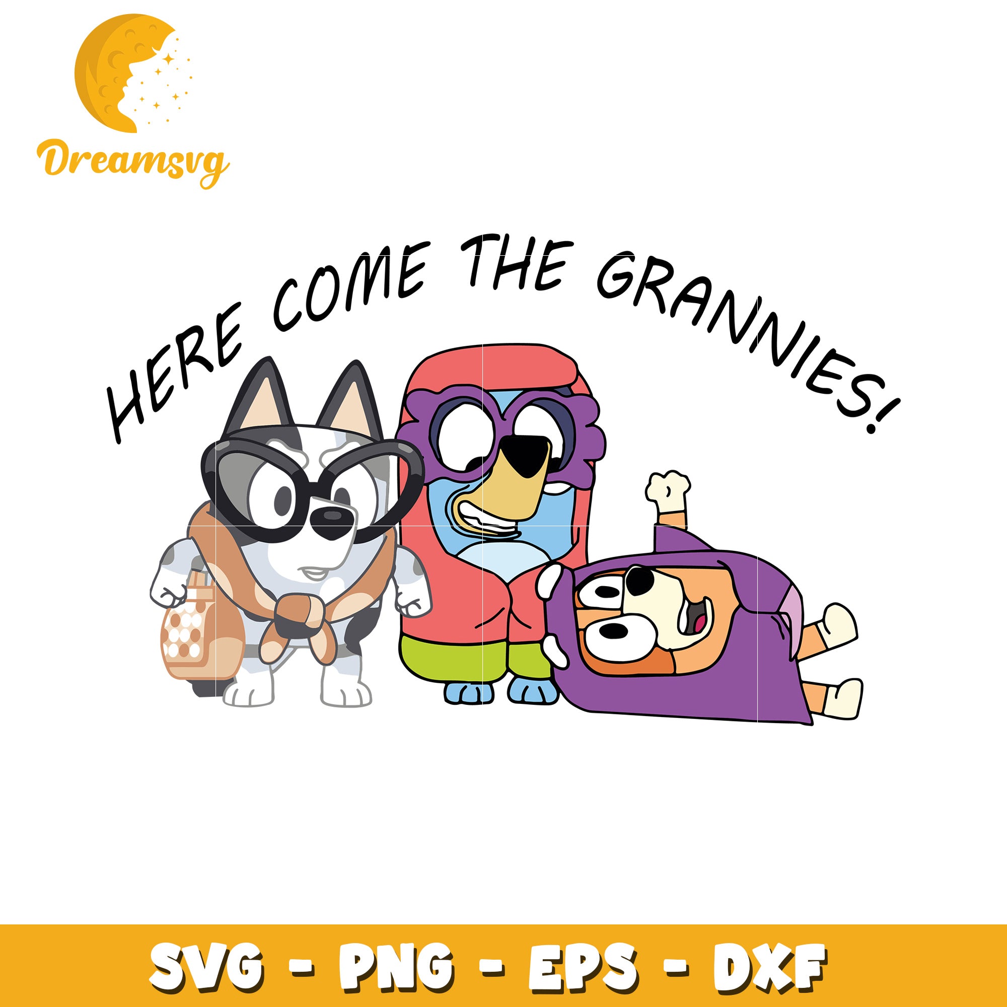 Grannies SVG Cut File PNG EPS DXF