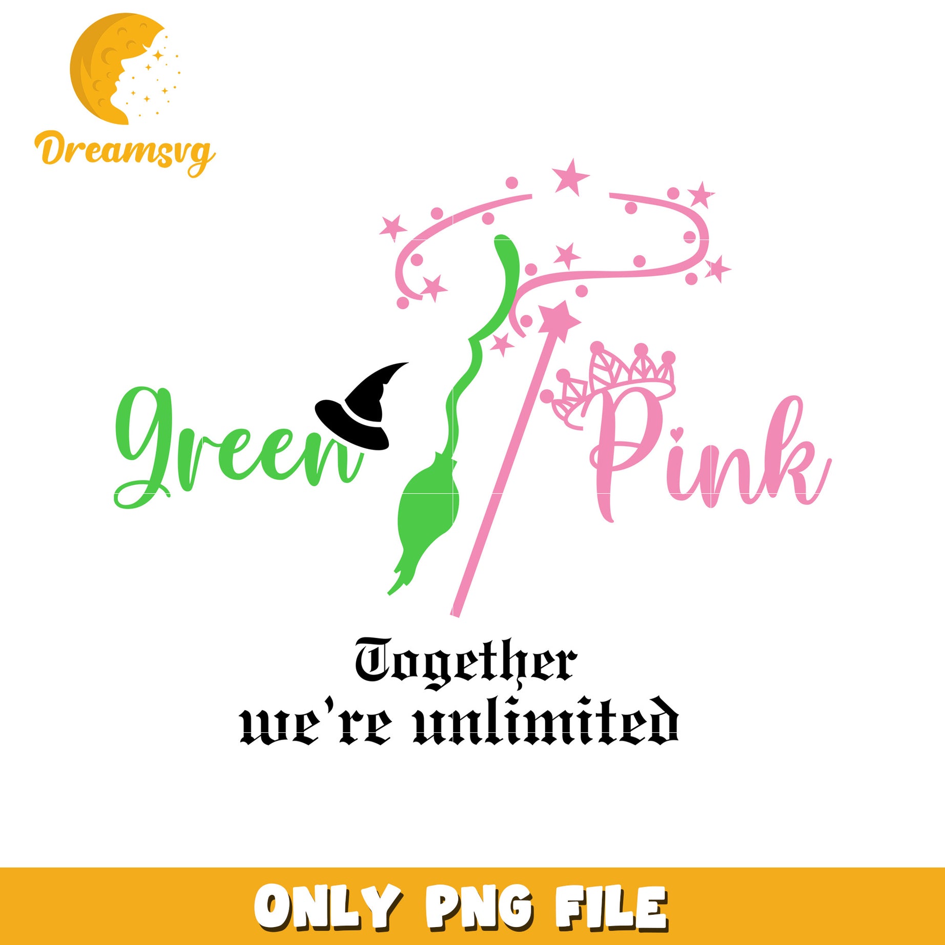 Grean And Pink Wicked png, oz fantasy png, elphaba vibe png