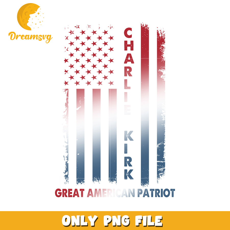 Great american patriot png, charlie kirk book​ png, ameirca flag png