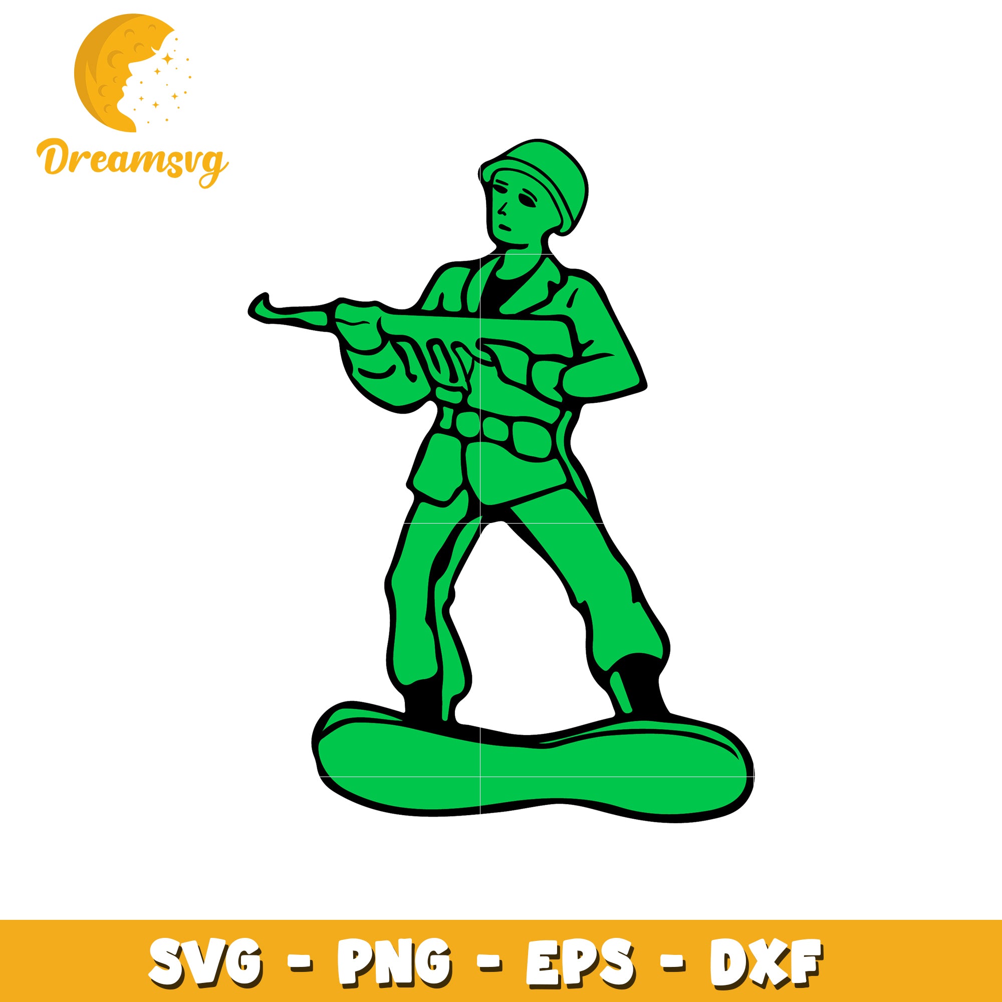Green Army Man SVG Cut File