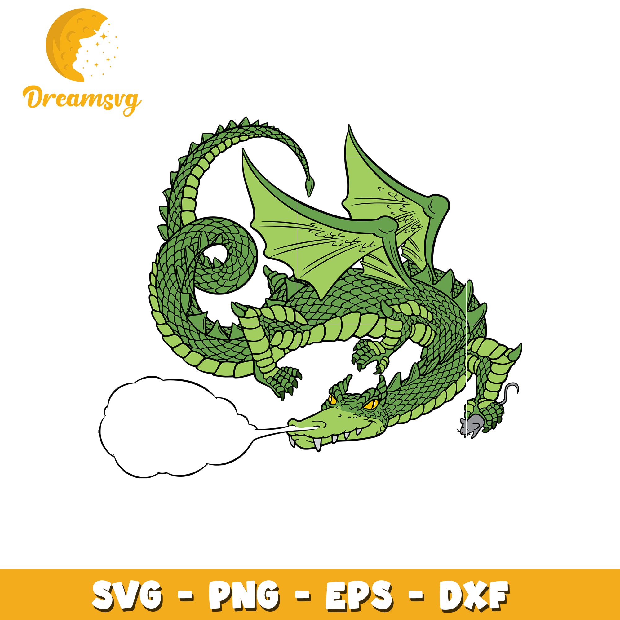 Green Dragon SVG PNG EPS DXF