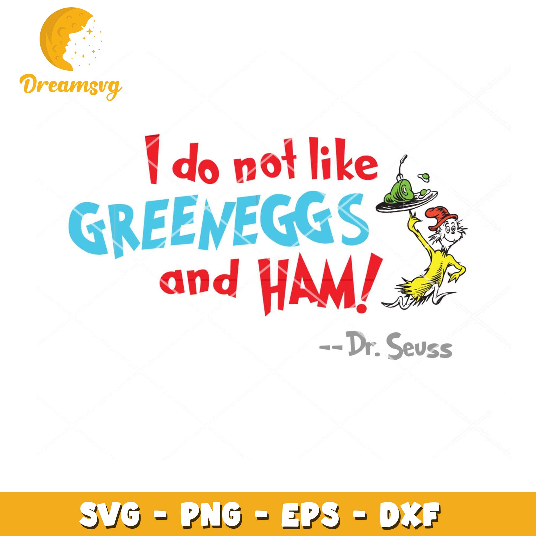 Green Eggs and Ham SVG Instant Download