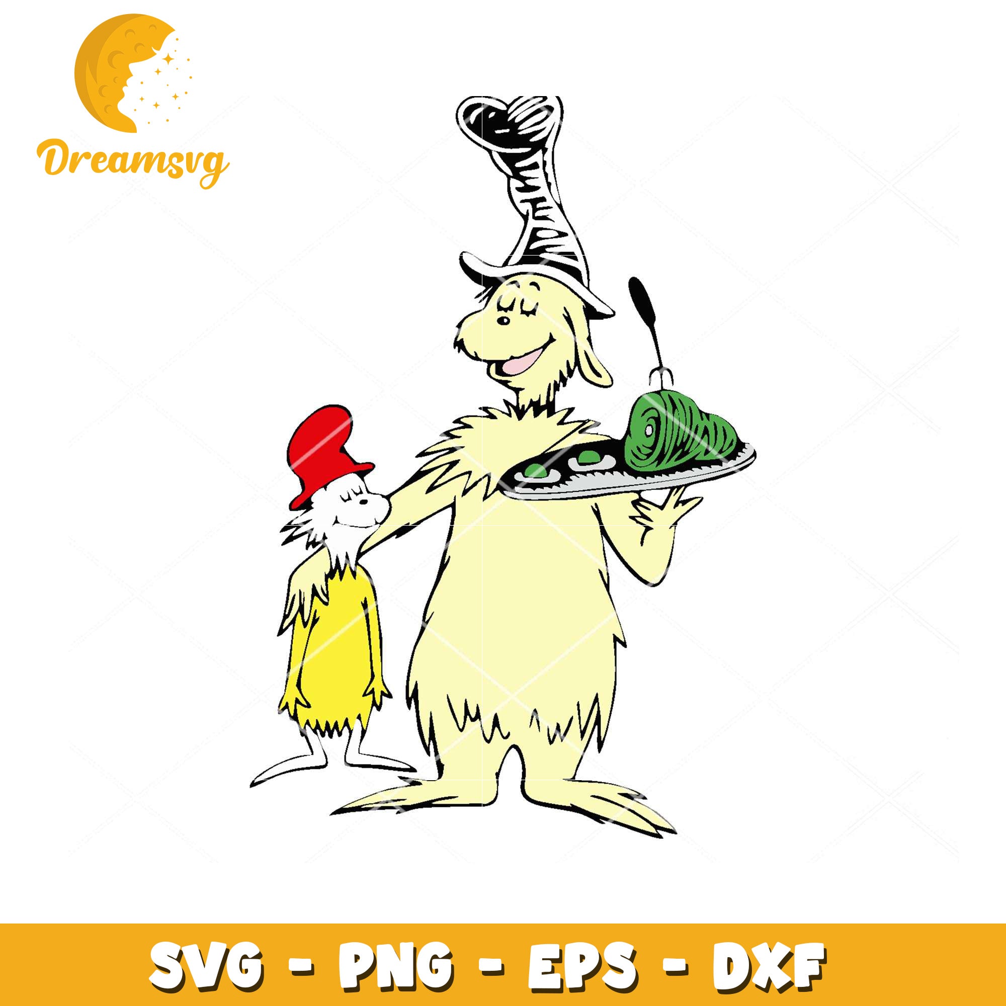 Green Eggs and Ham SVG Instant Download for Creative Projects