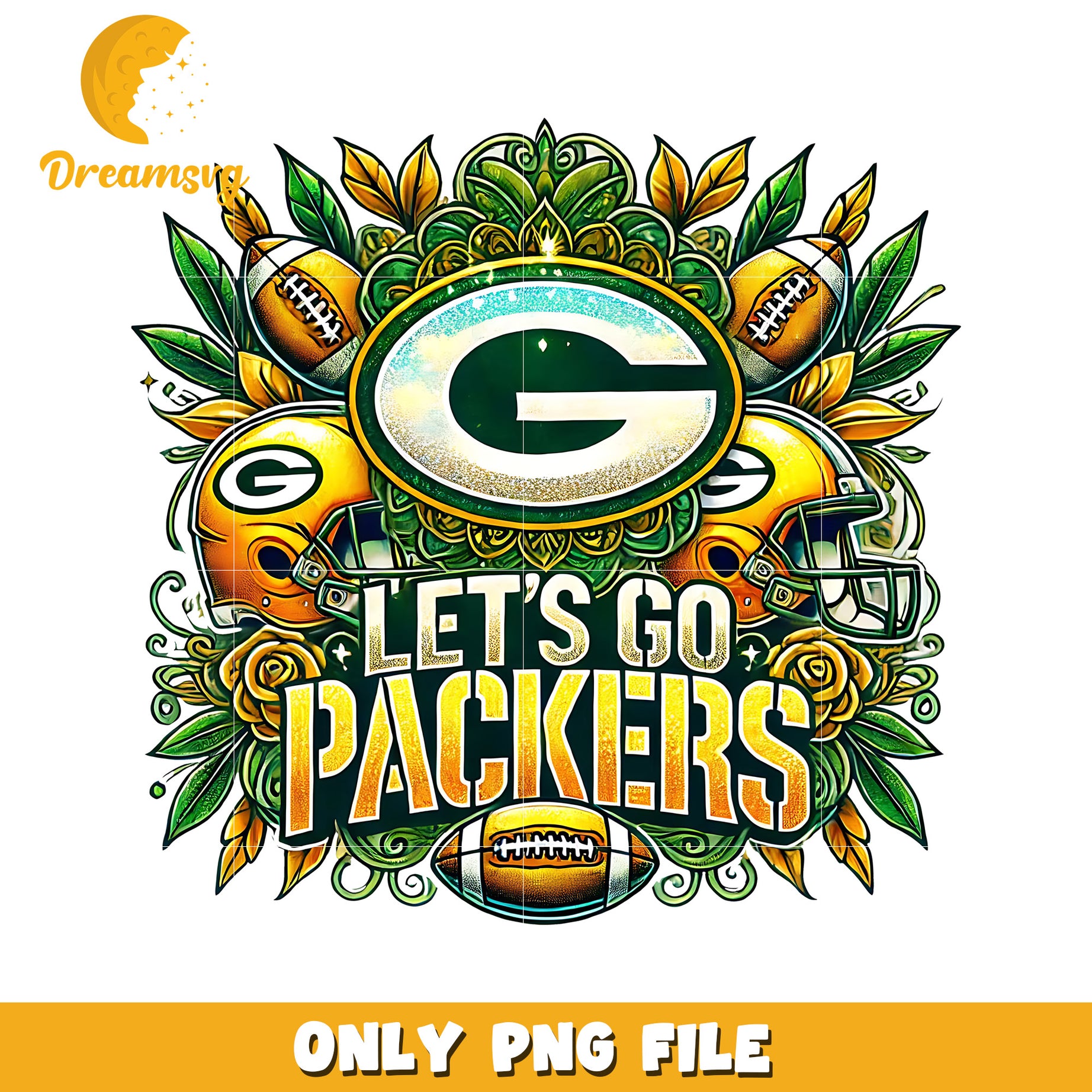 Green bay packers let's go png, nfl games png, nfl png