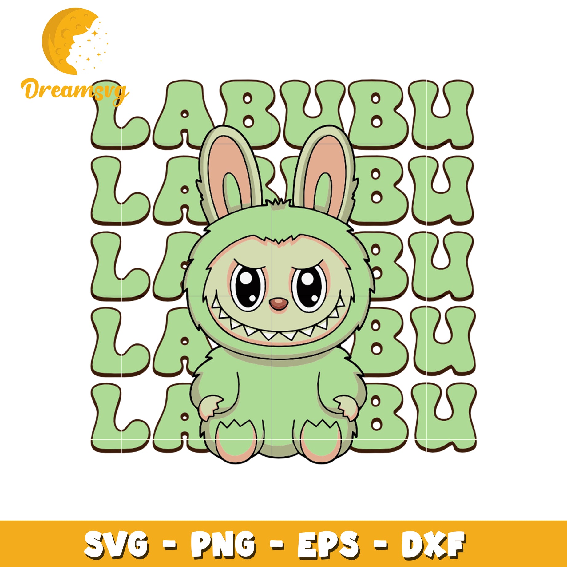 Green labubu labubu svg, secret labubu svg, labubu amazon svg
