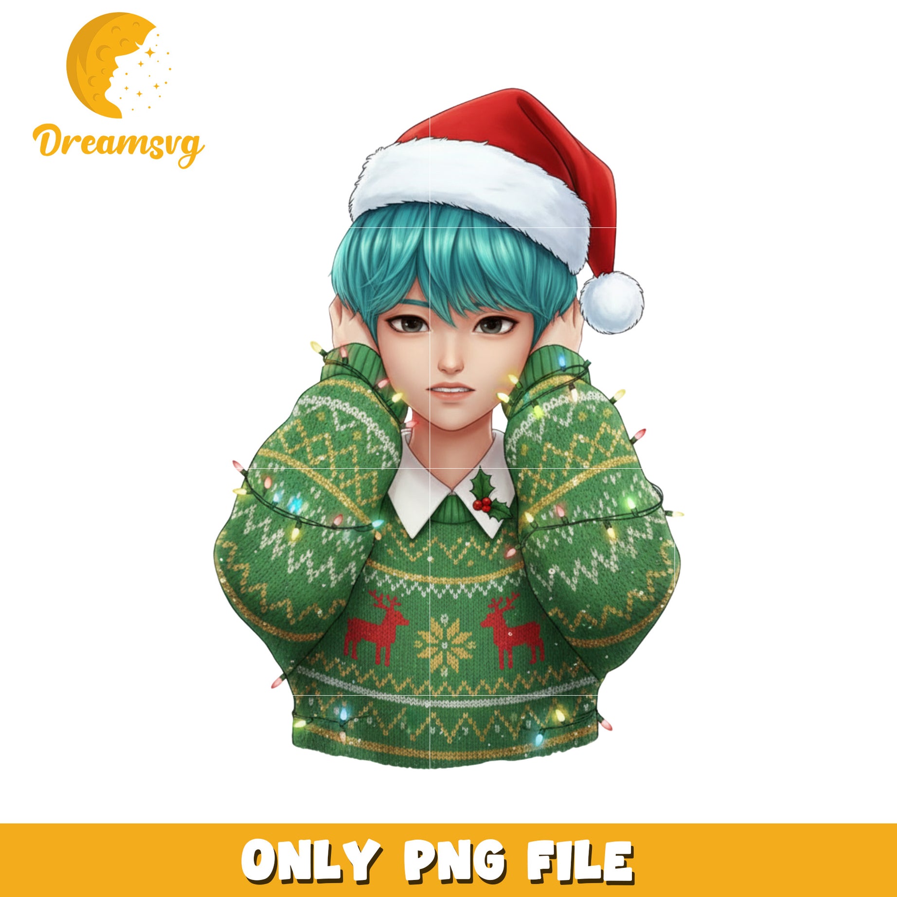 Green sweaters abby png, christmas saja​​ png, christmas wishes png