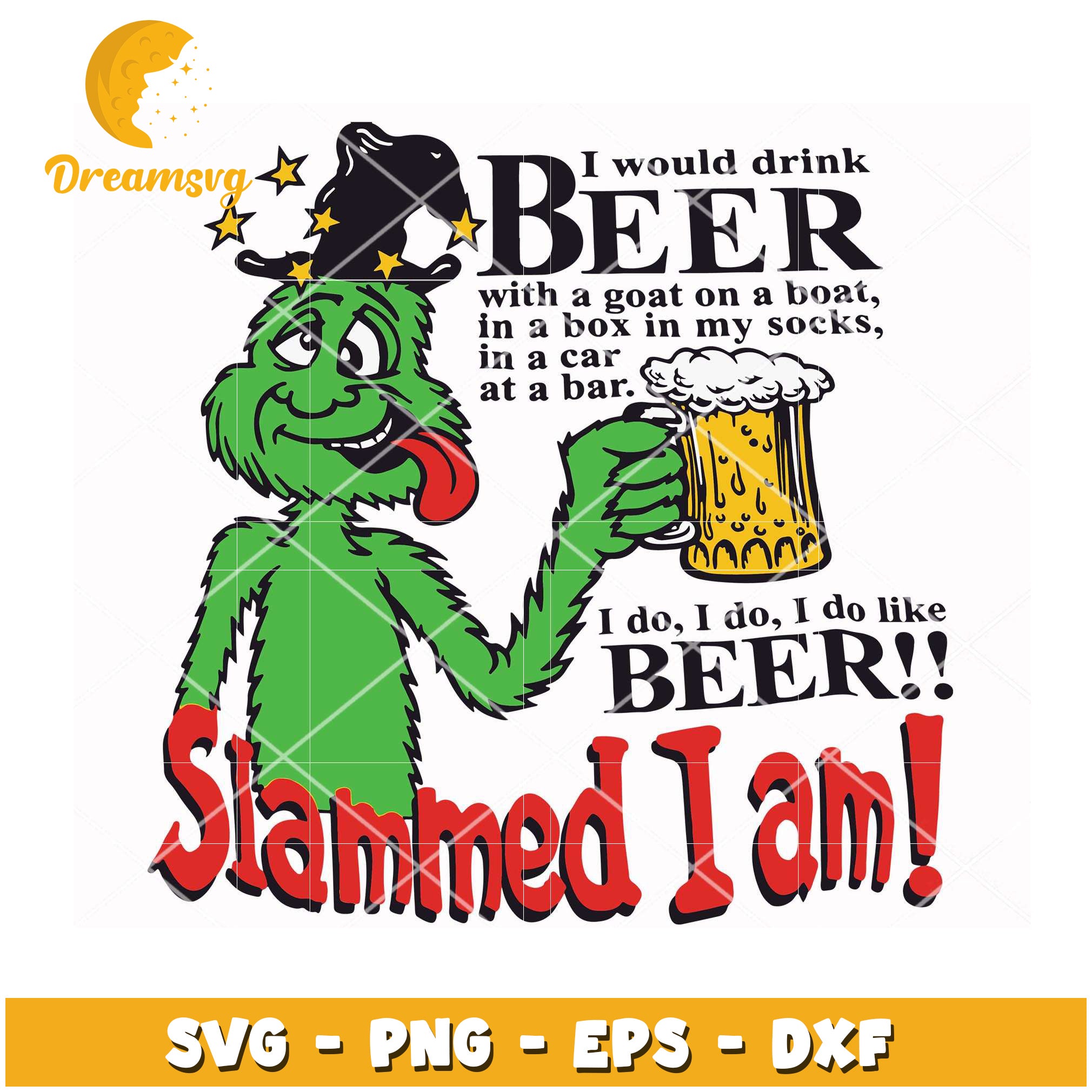 Grinch Beer SVG Cut File