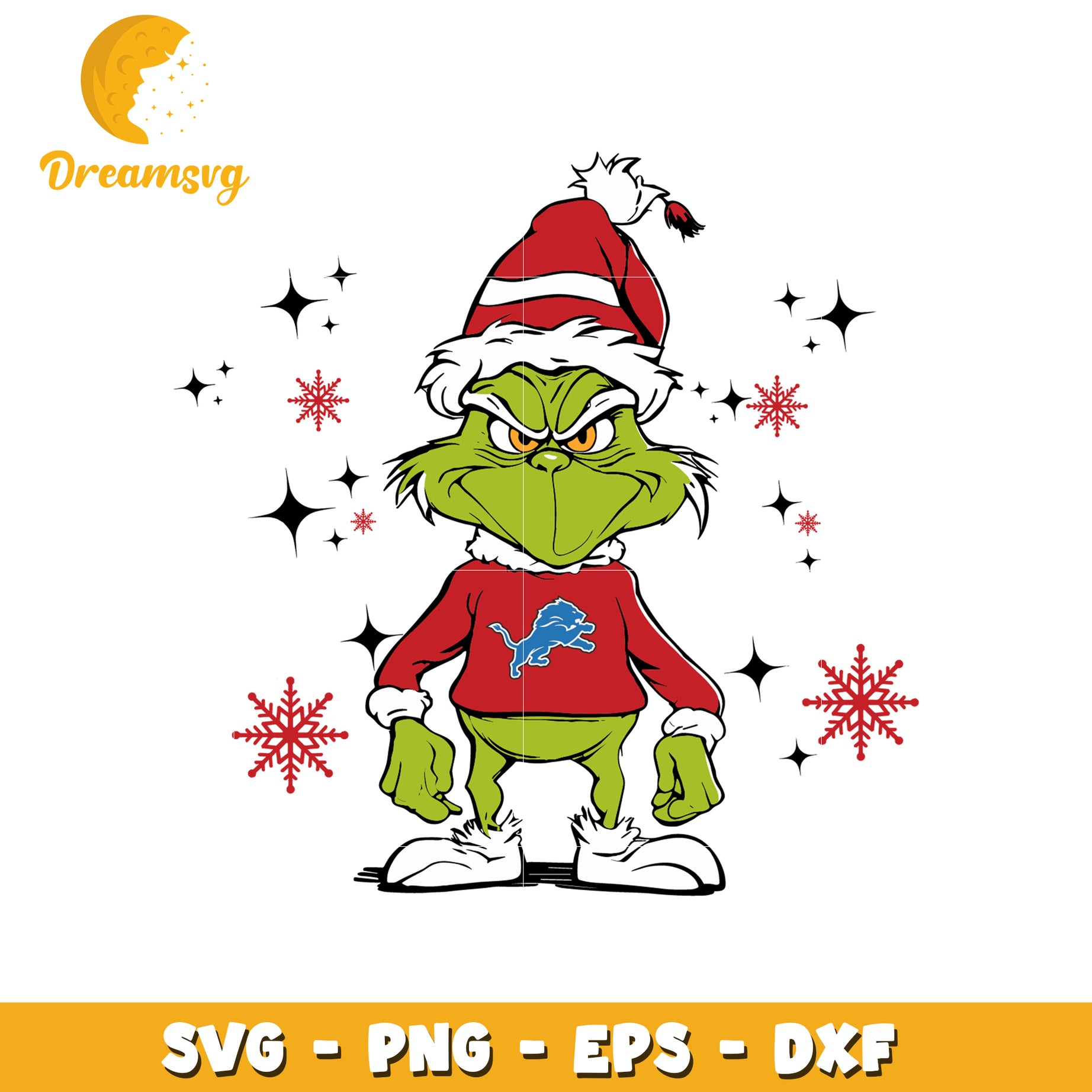 Grinch Christmas Detroit Lions svg, Detroit Lions svg, grinch svg