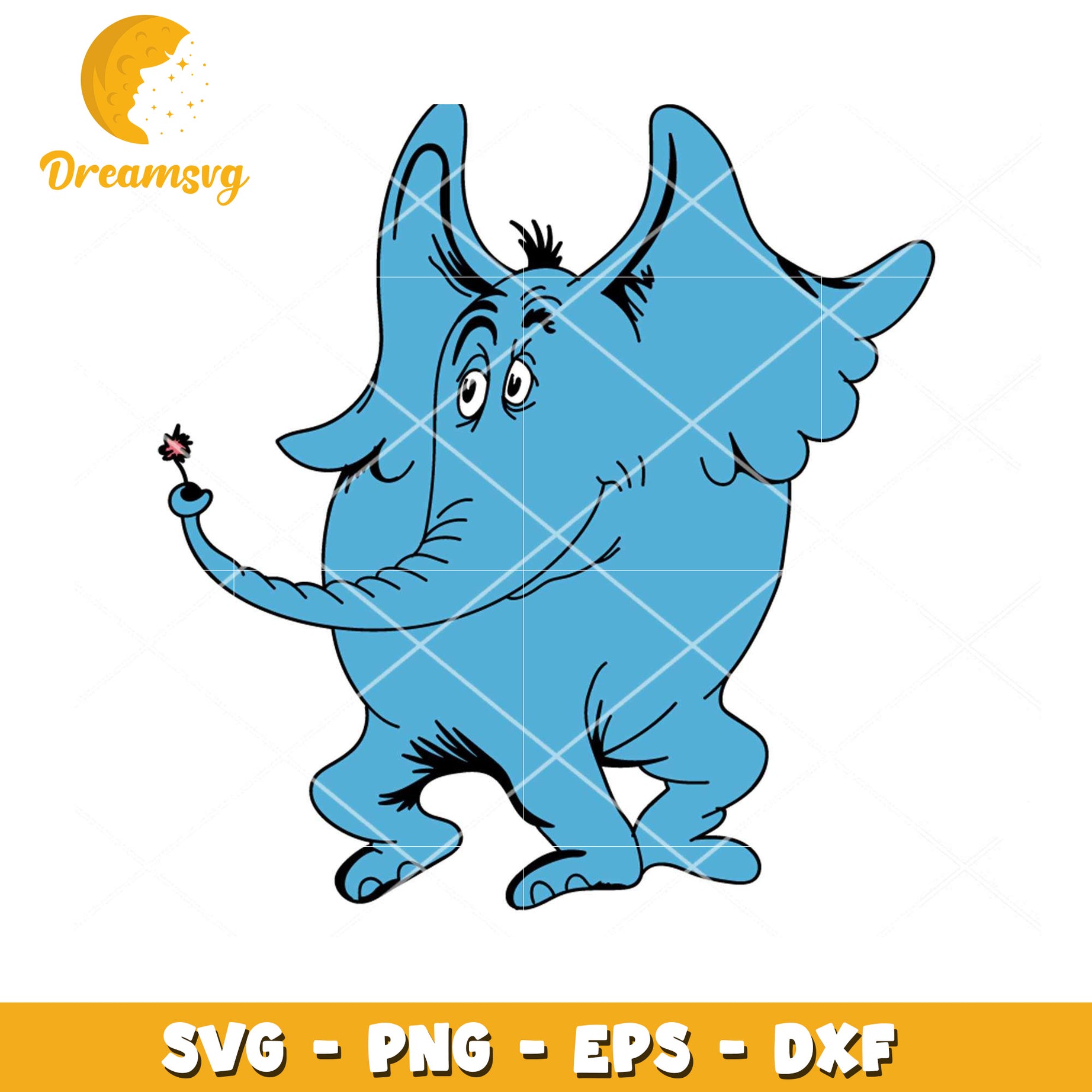 Grinch Elephant SVG Cut File