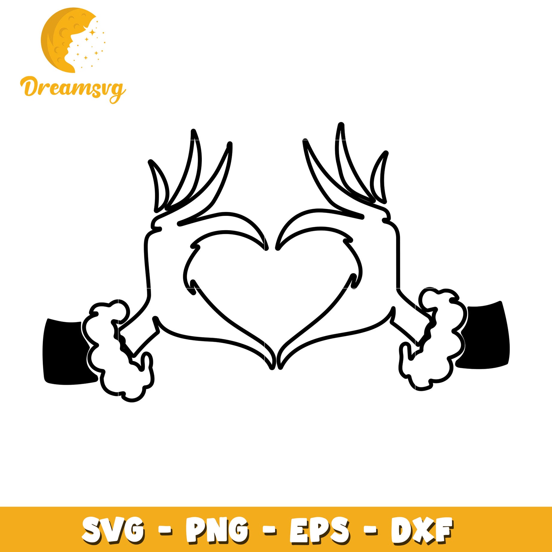 Grinch Heart Hands svg, The Grinch character svg, christmas svg