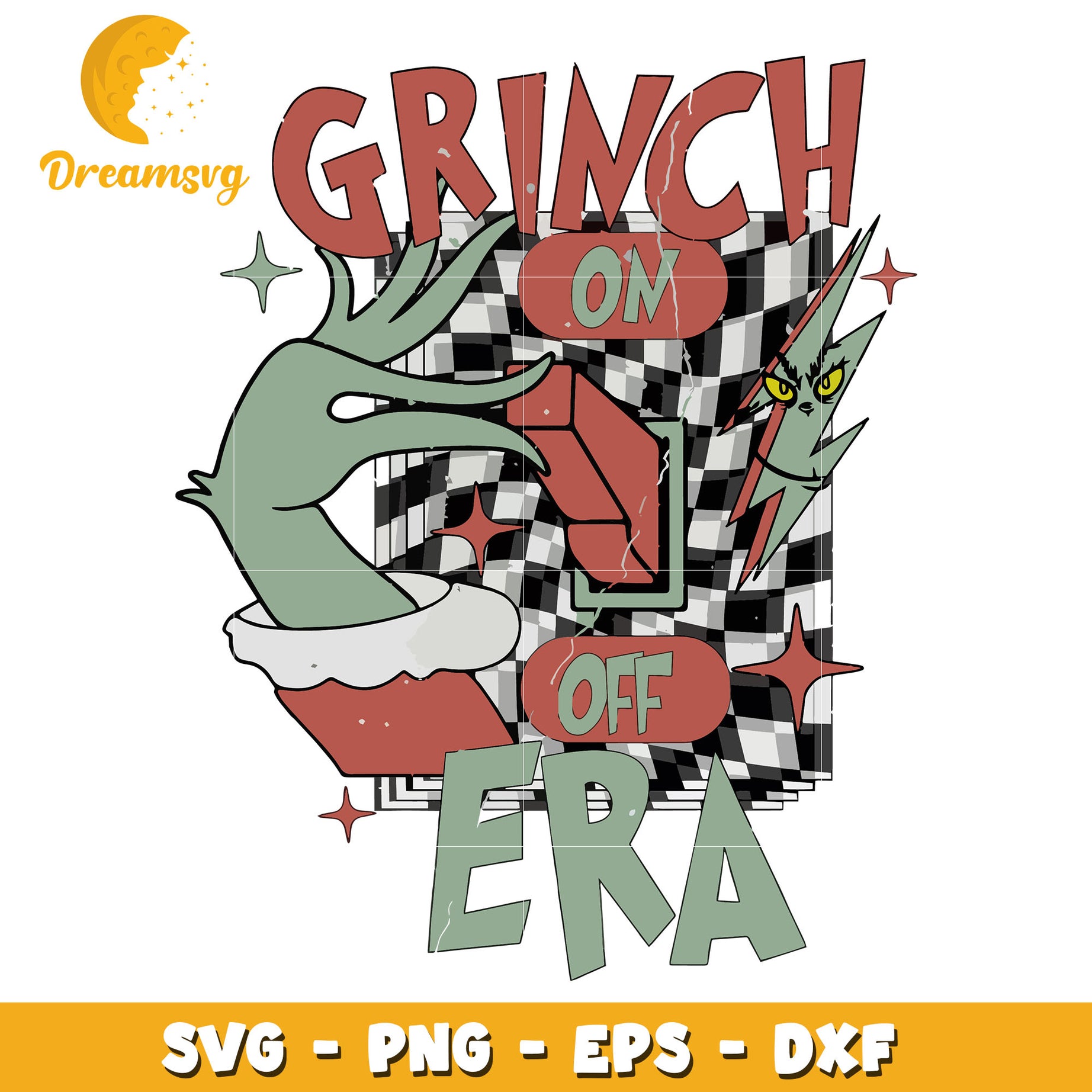 Grinch On Off Era svg, Grinch character svg, christmas svg