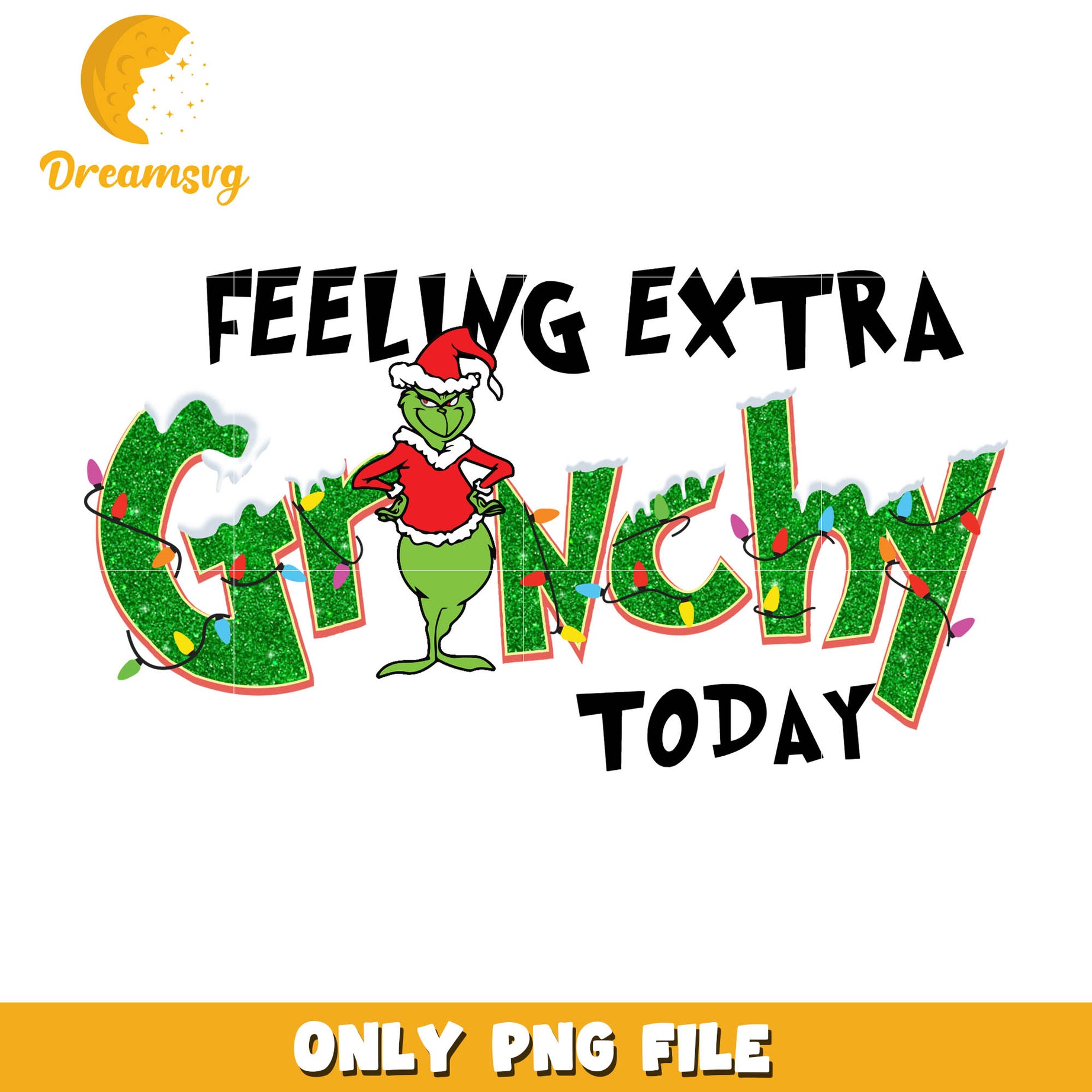 Grinch akimbo feeling extra today png, the grinch christmas png