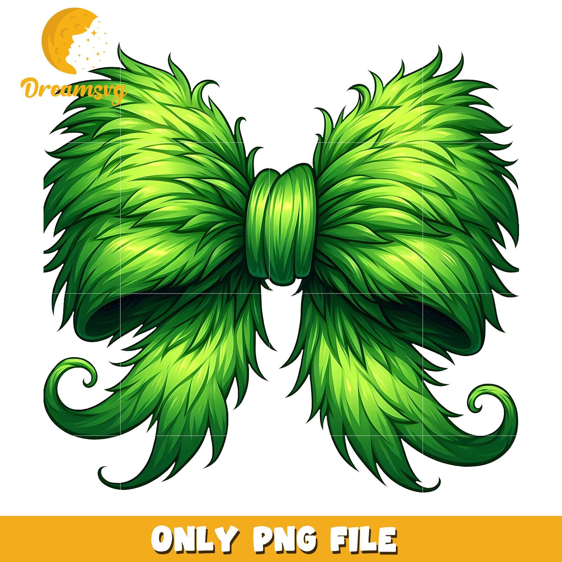 Grinch coquette bow png, christams bow png, christmas png