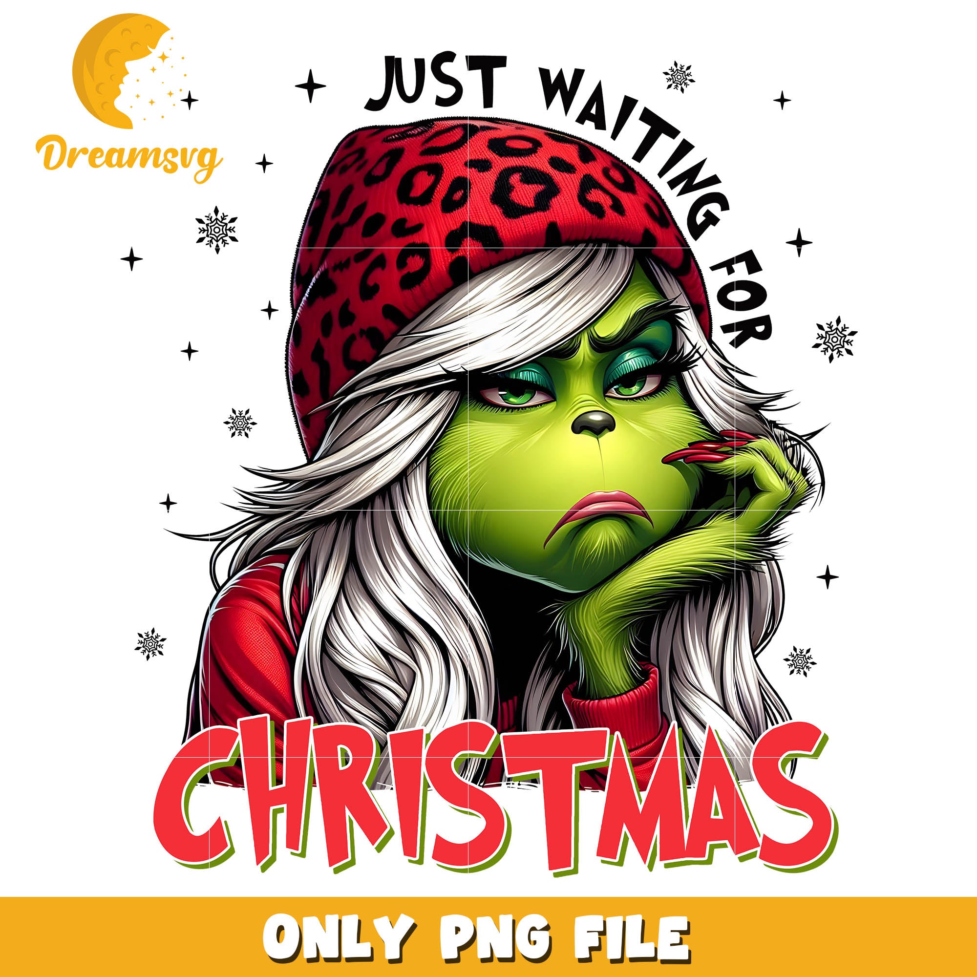 Grinch female is waiting christmas png, grinch female characters png