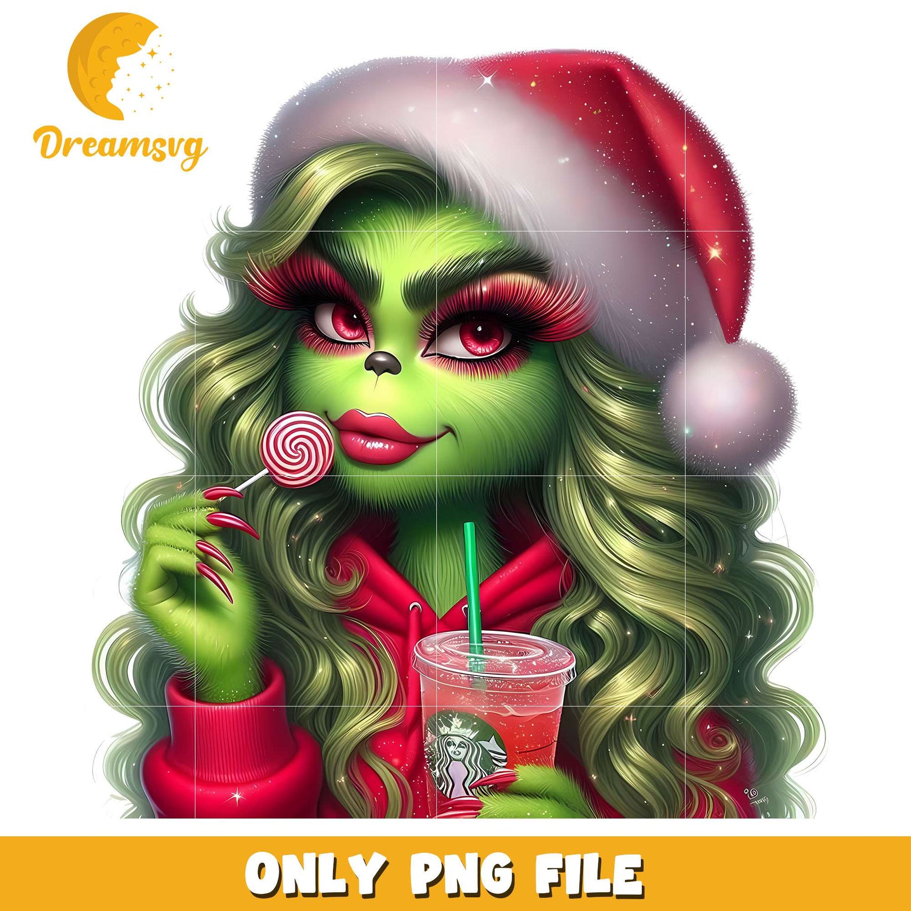 Grinch girl red candy png, grinch png, christmas png