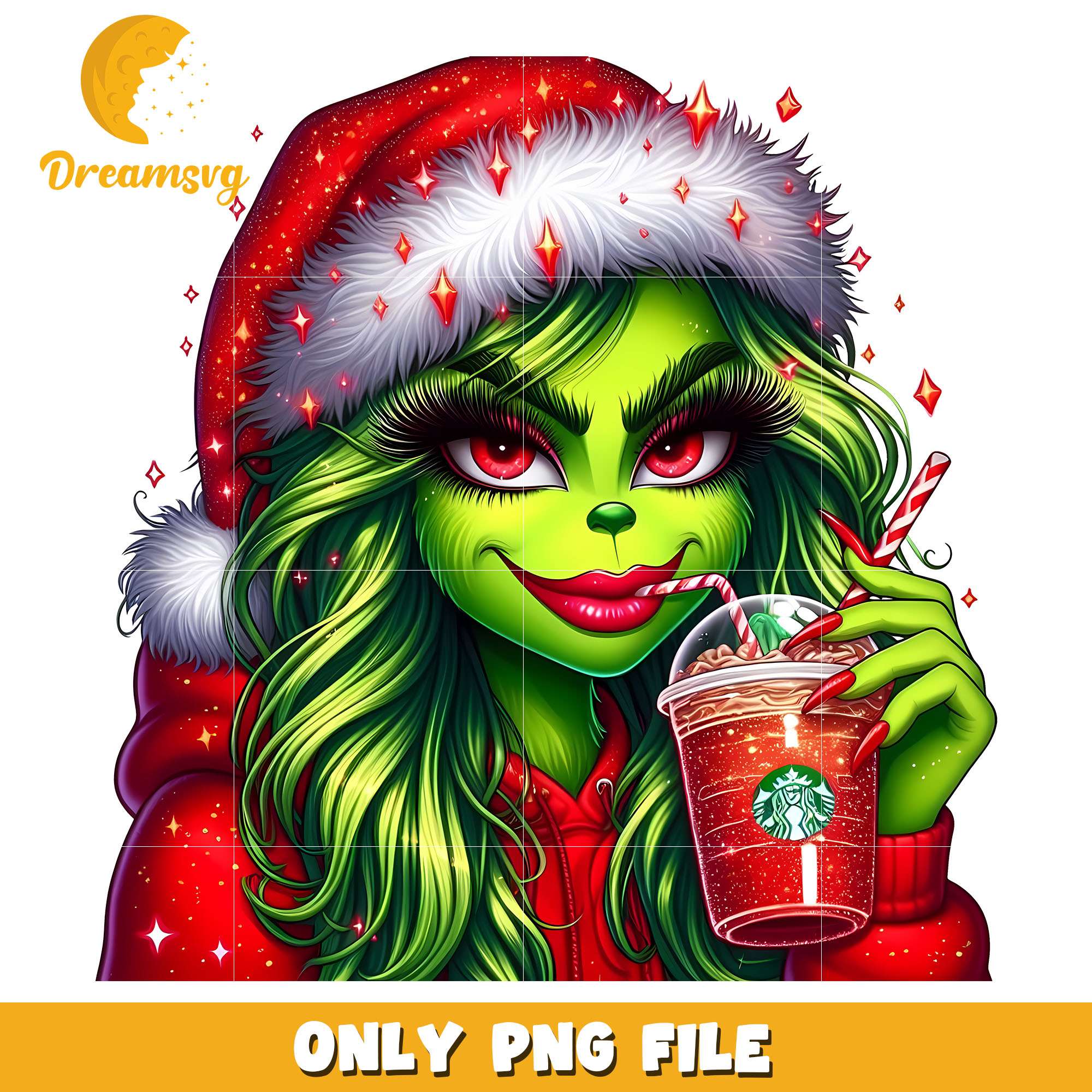 Grinch girl red santa hat png, santa hat png, christmas png