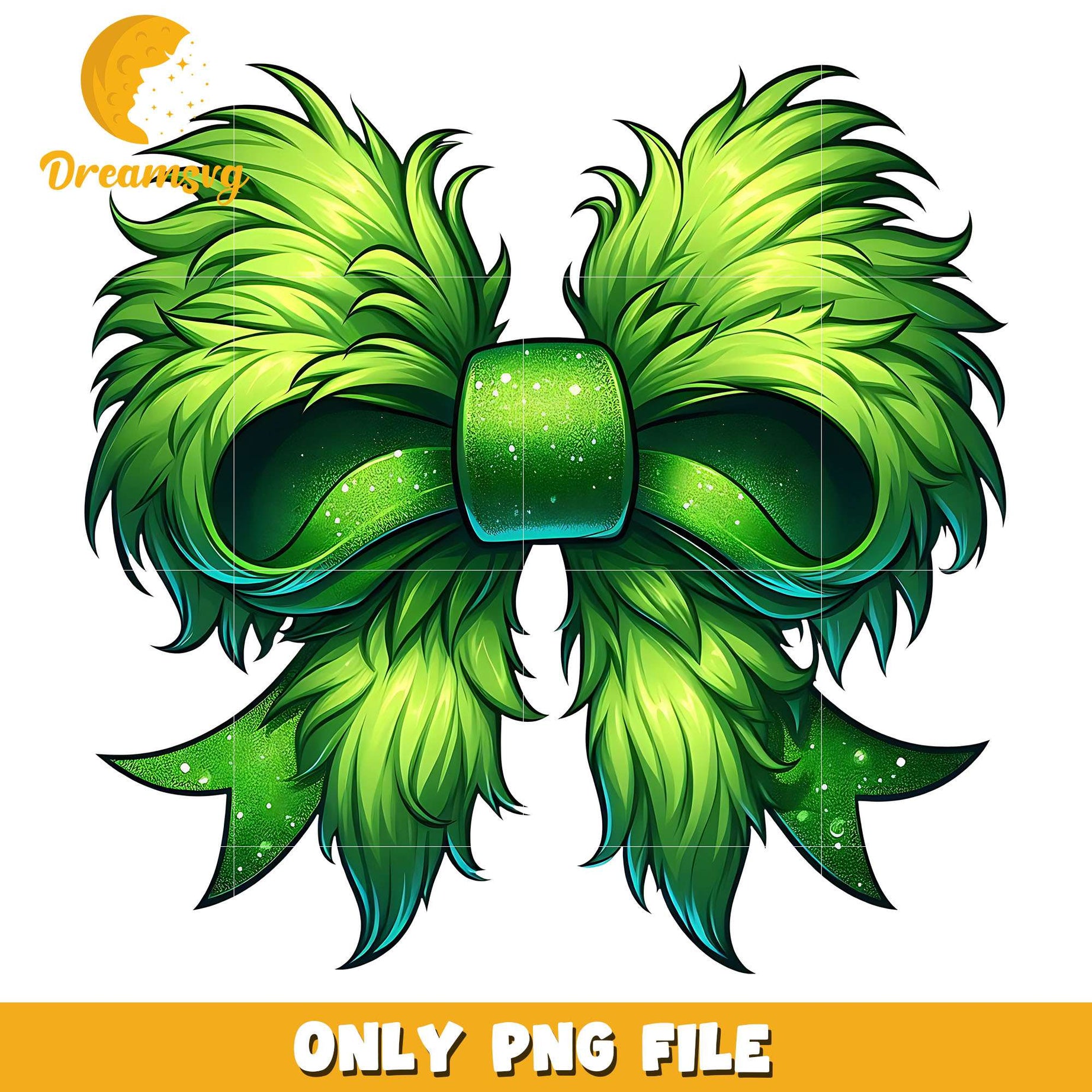 Grinch ribbon coquette png, christams ribbon png, christmas png