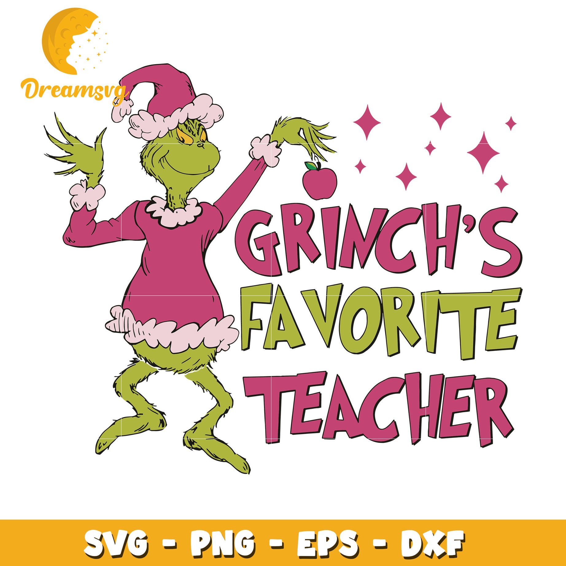 Grinch's favorite teacher svg, The Grinch svg, christmas svg