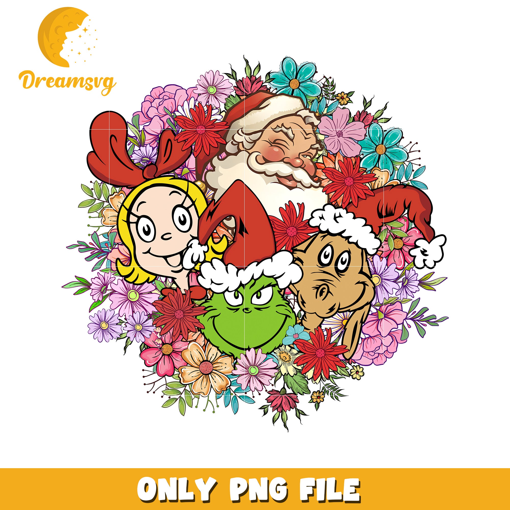 Grinch and friends png, baby grinch​​ png, christmas lights png