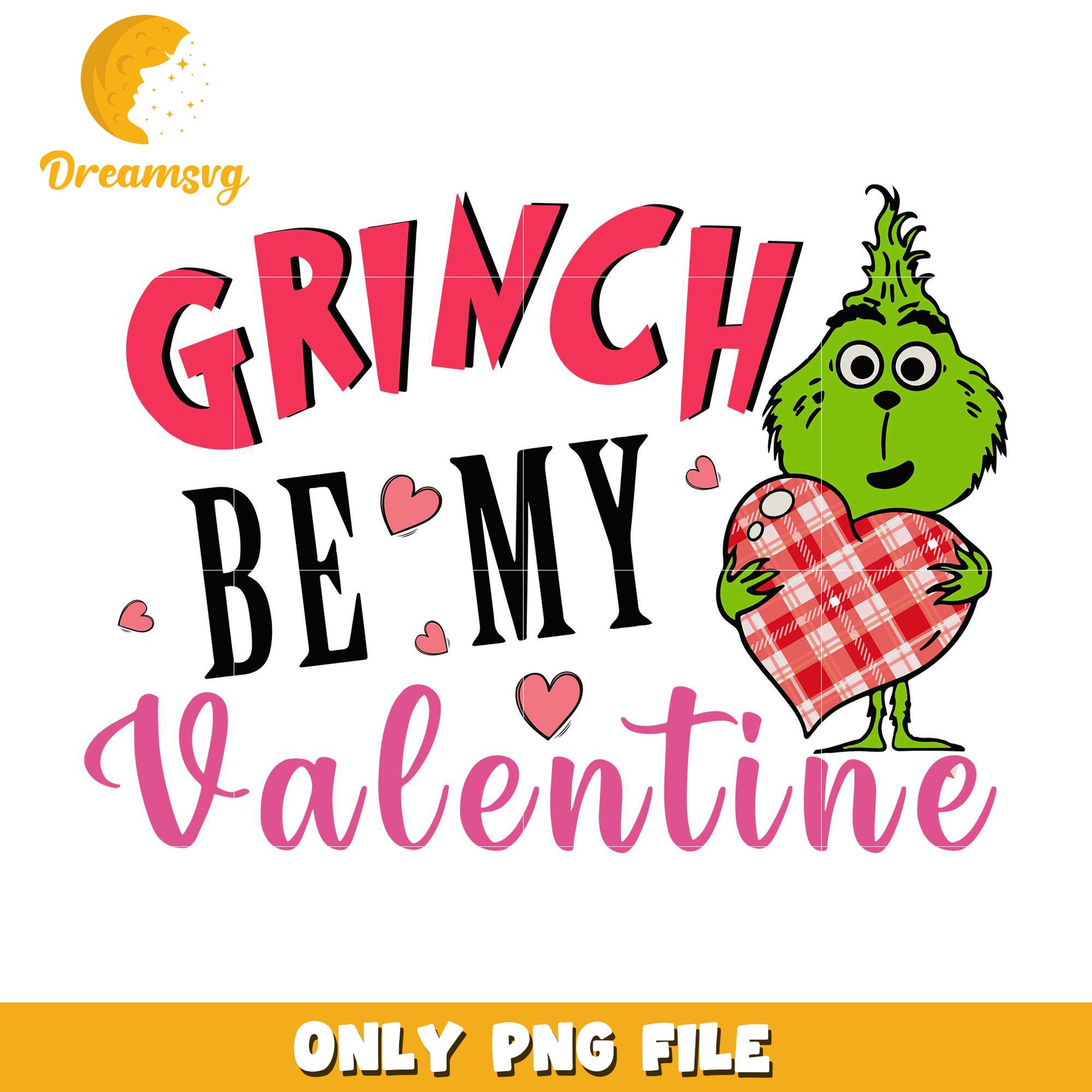 Grinch be my valentine png, The grinch png, valentine png