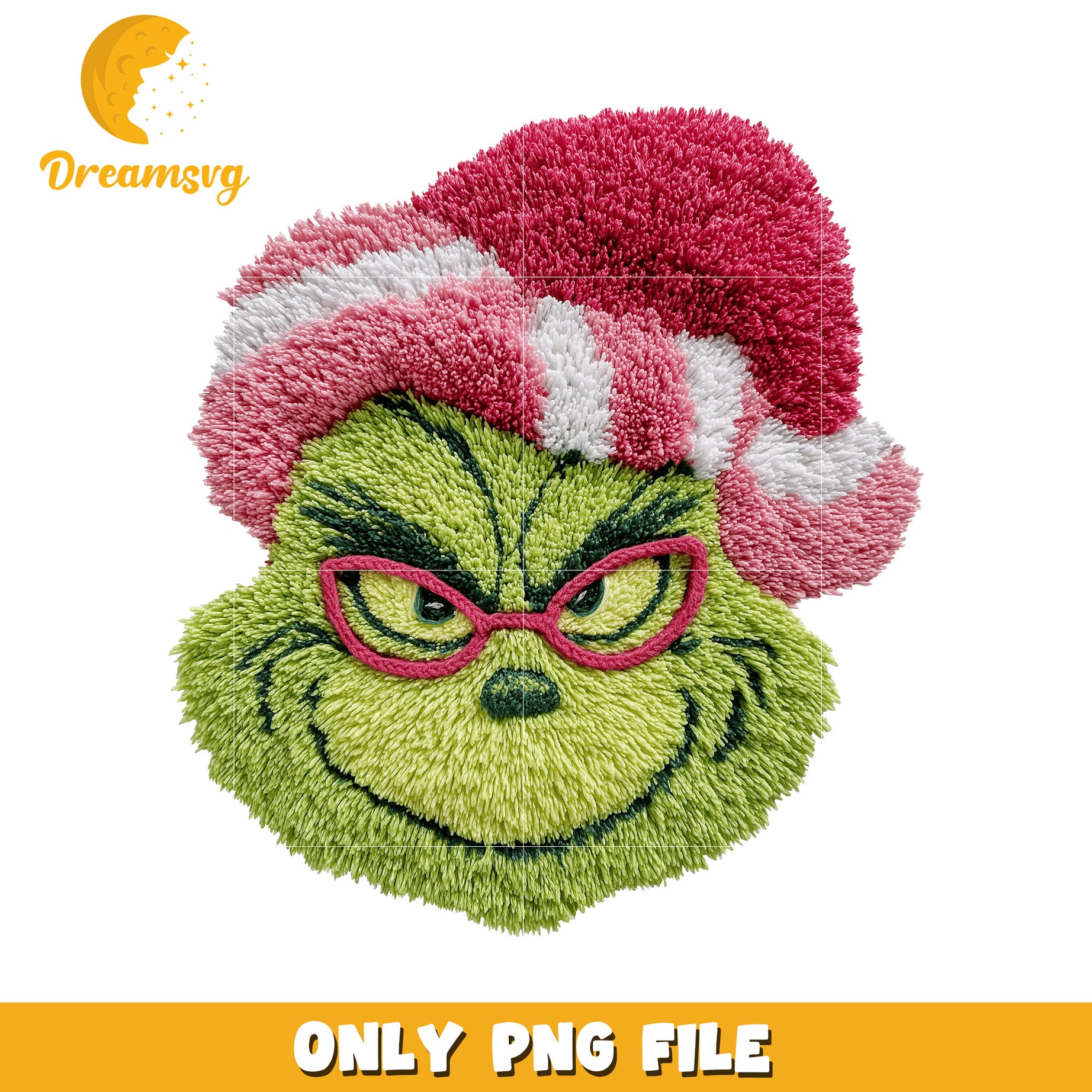 Grinch christmas design png, spirit christmas​​ png, holiday png