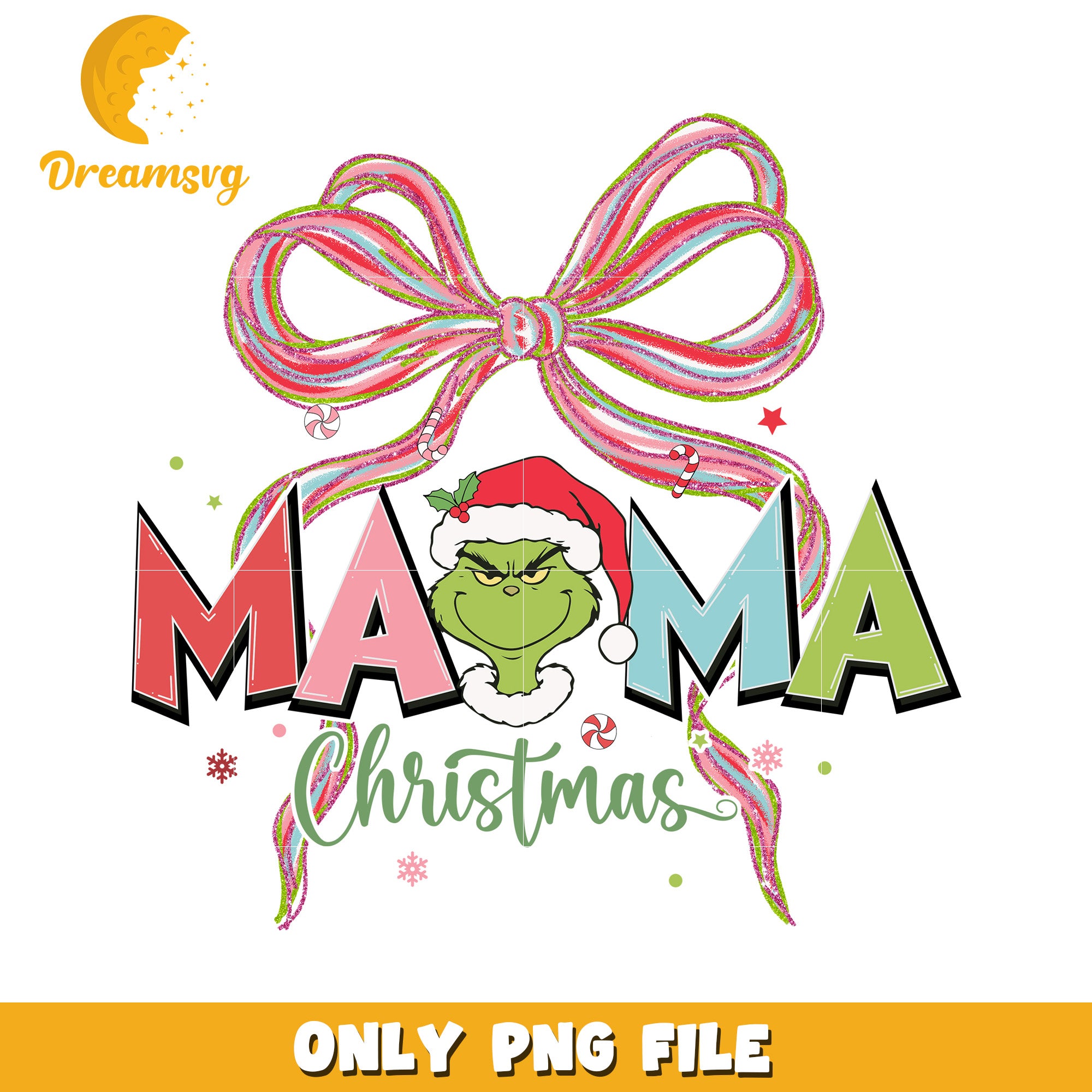 Grinch christmas png, christmas lights​ png, christmas music​ png