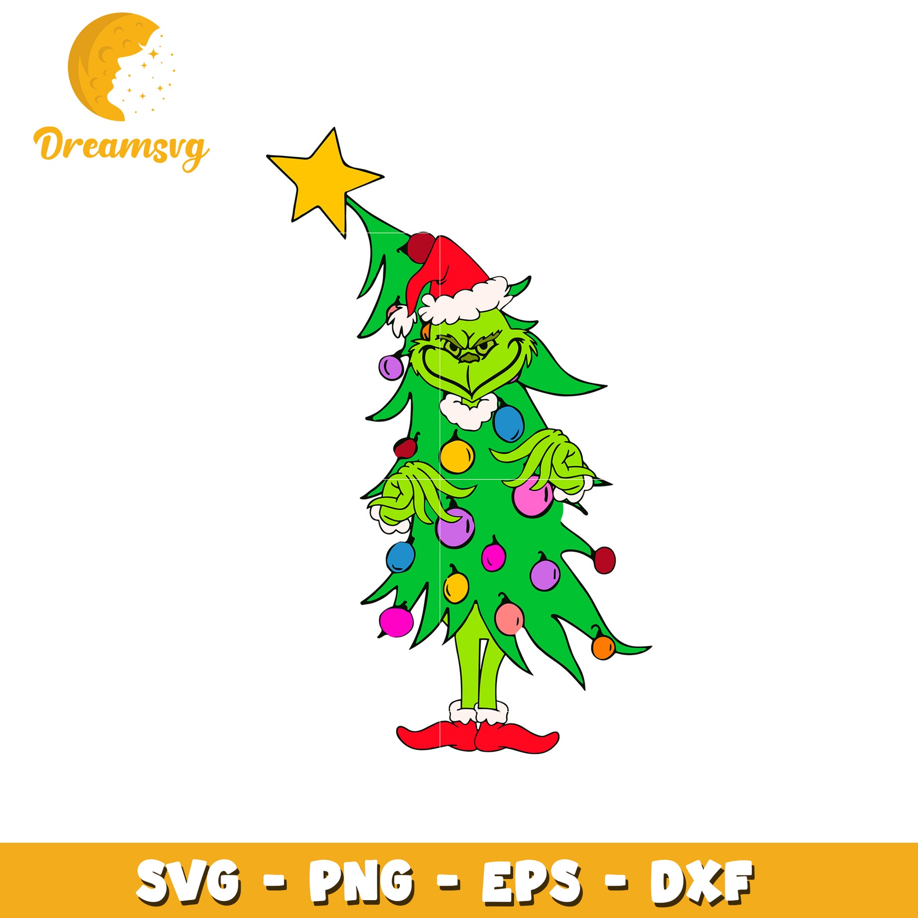 Grinch cosplay christmas tree svg, Grinch svg, christmas tree svg