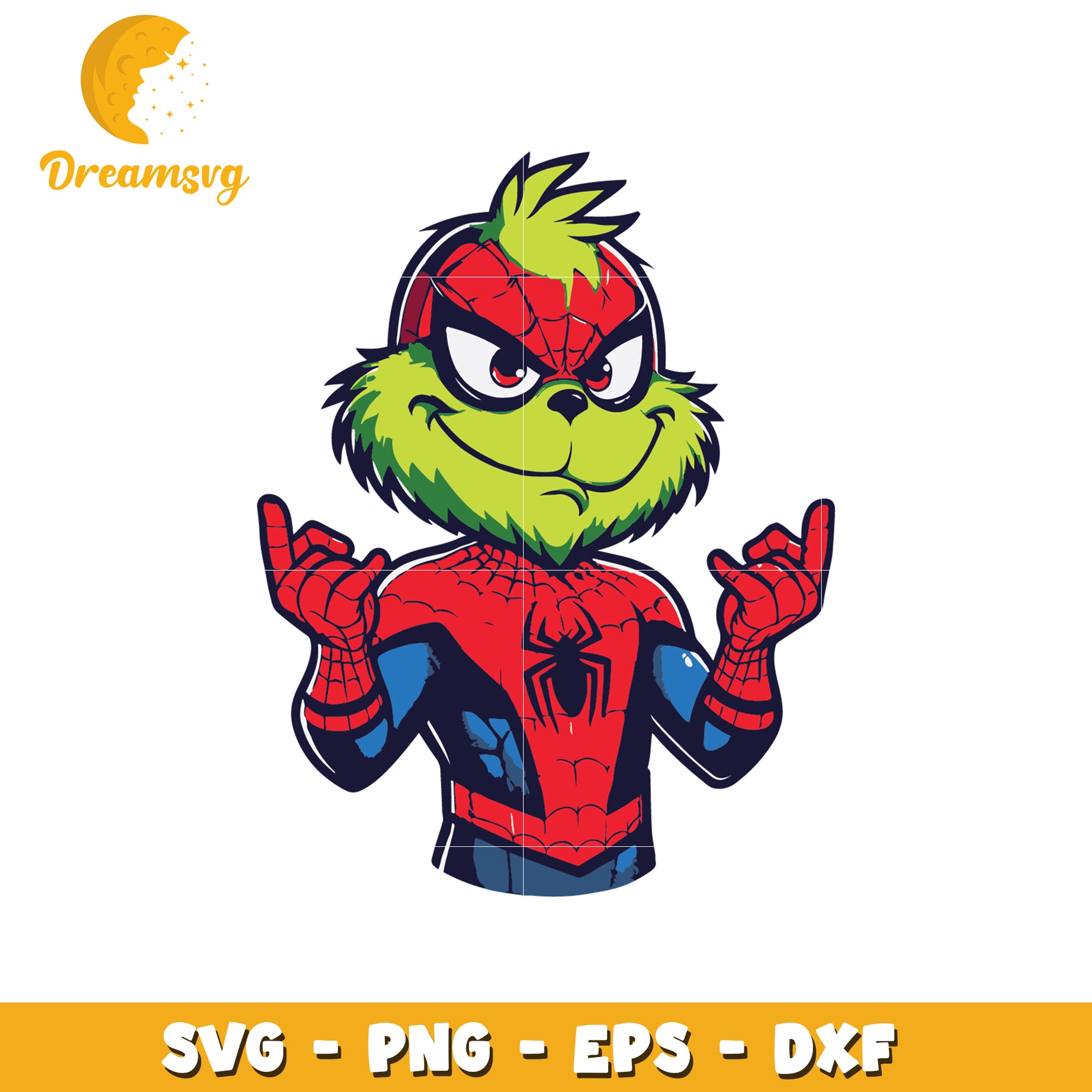 Grinch cosplay spiderman svg, grinch svg, spiderman svg