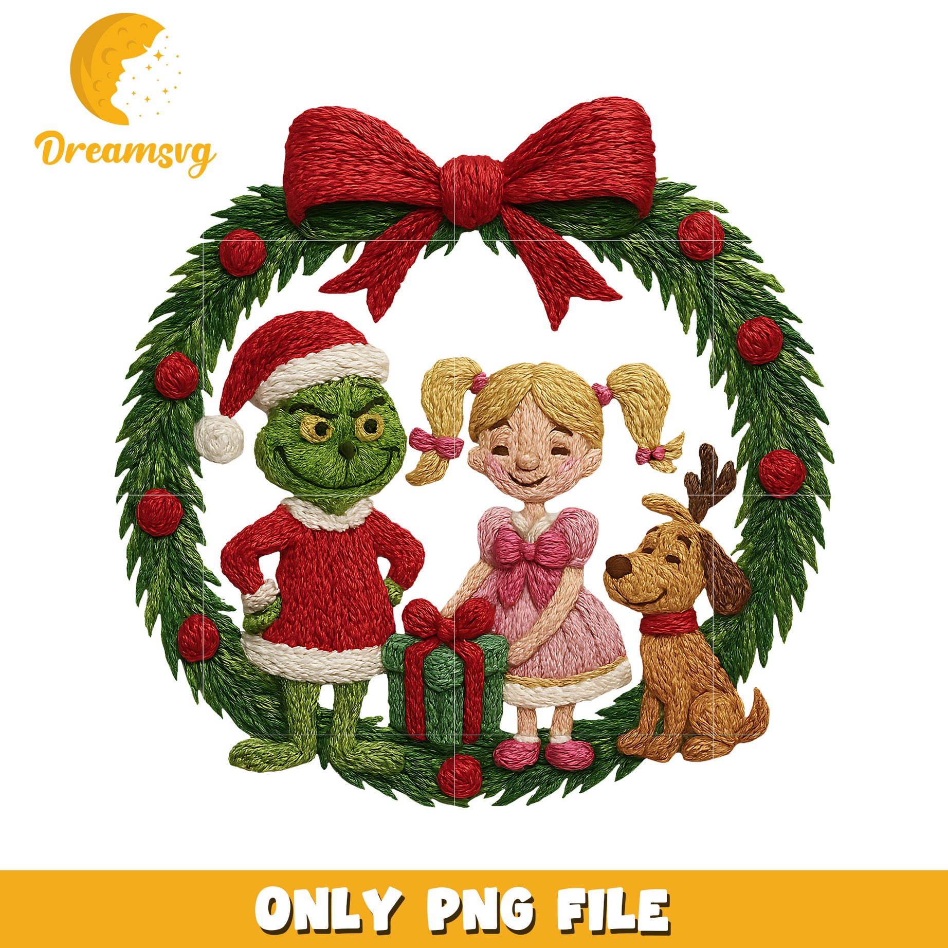 Grinch crochet png, christmas​​​ time png, grinch​ png