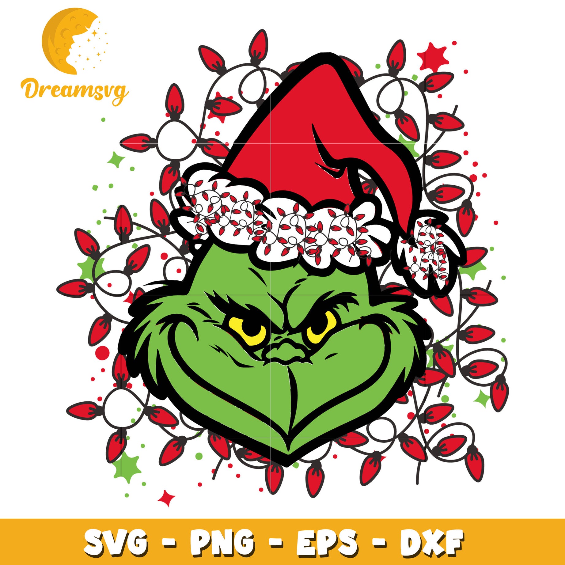 Grinch face santa hat svg, The Grinch svg, christmas svg