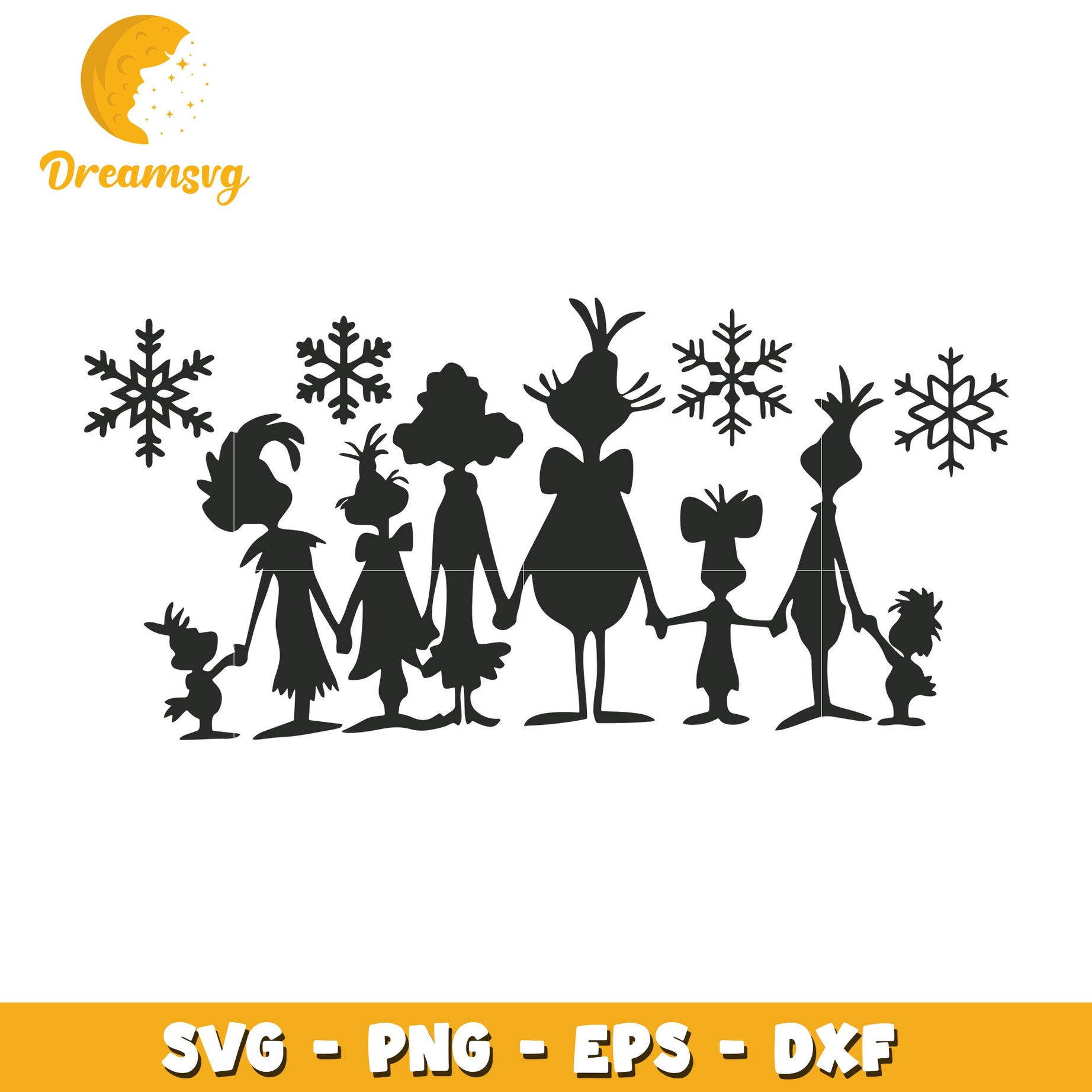 Grinch family on christmas day svg, Grinch family svg, christmas svg