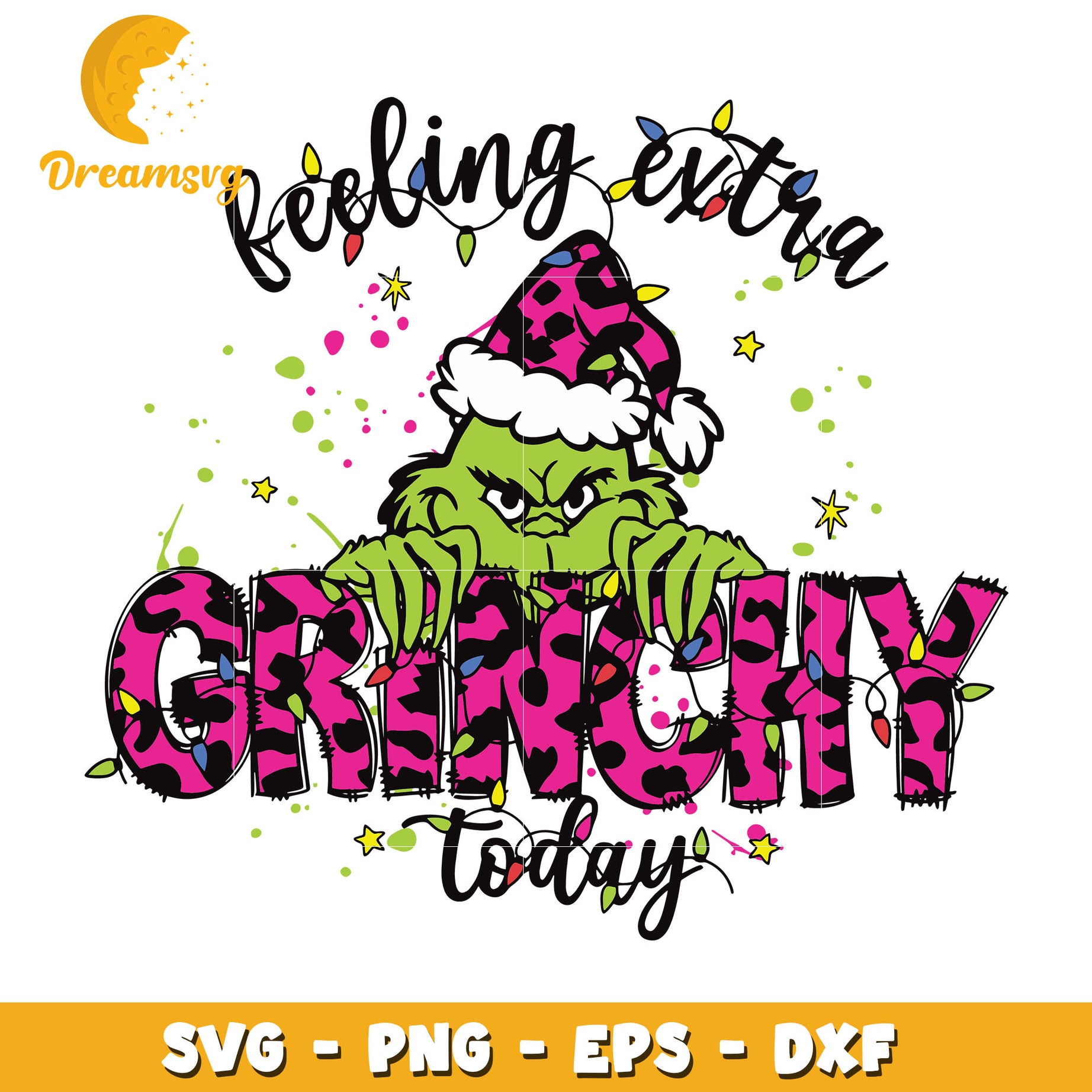 Grinch feeling extra grinchy today svg, Grinch svg, christmas svg