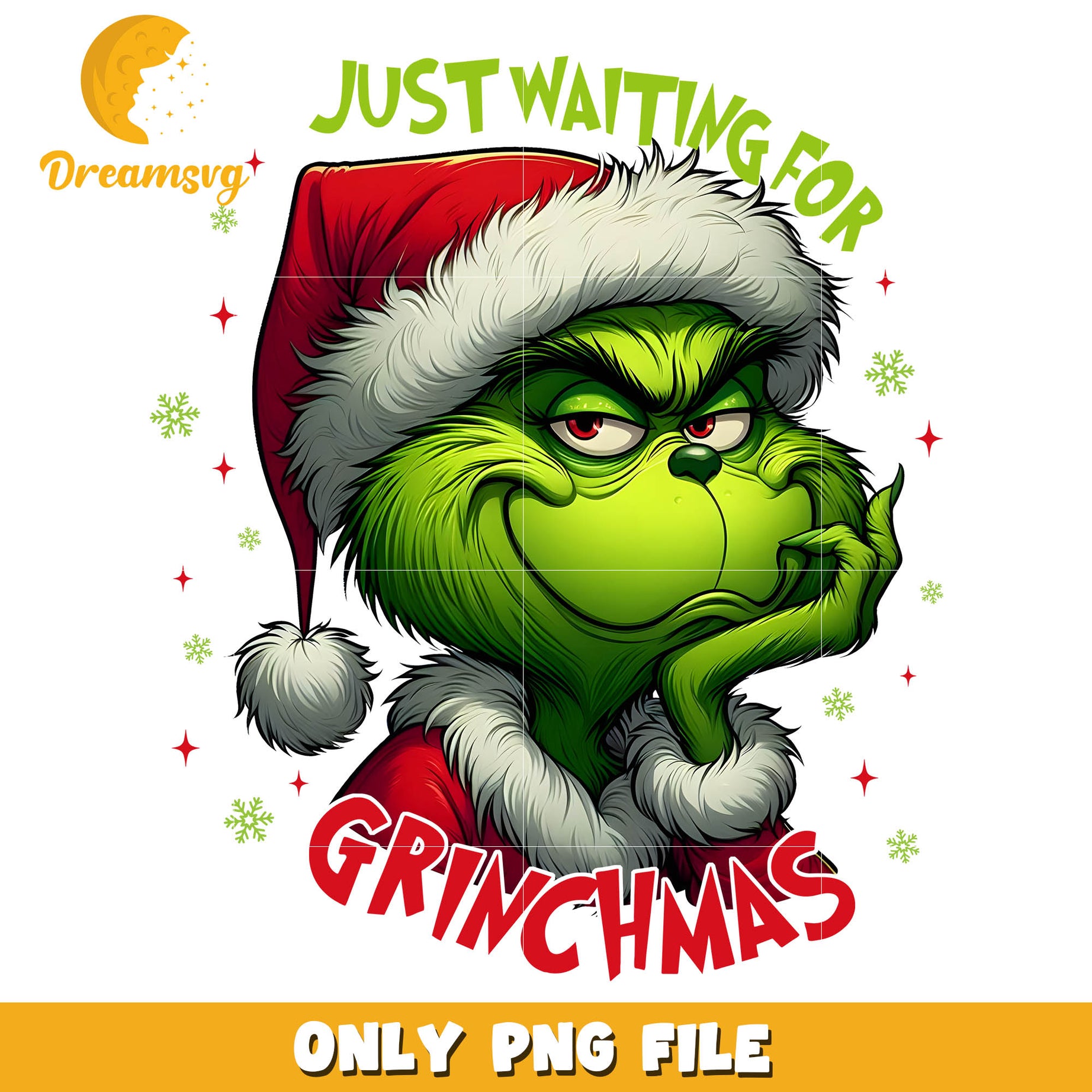Grinch is waiting for christmas png, grinch christmas ornaments​​ png