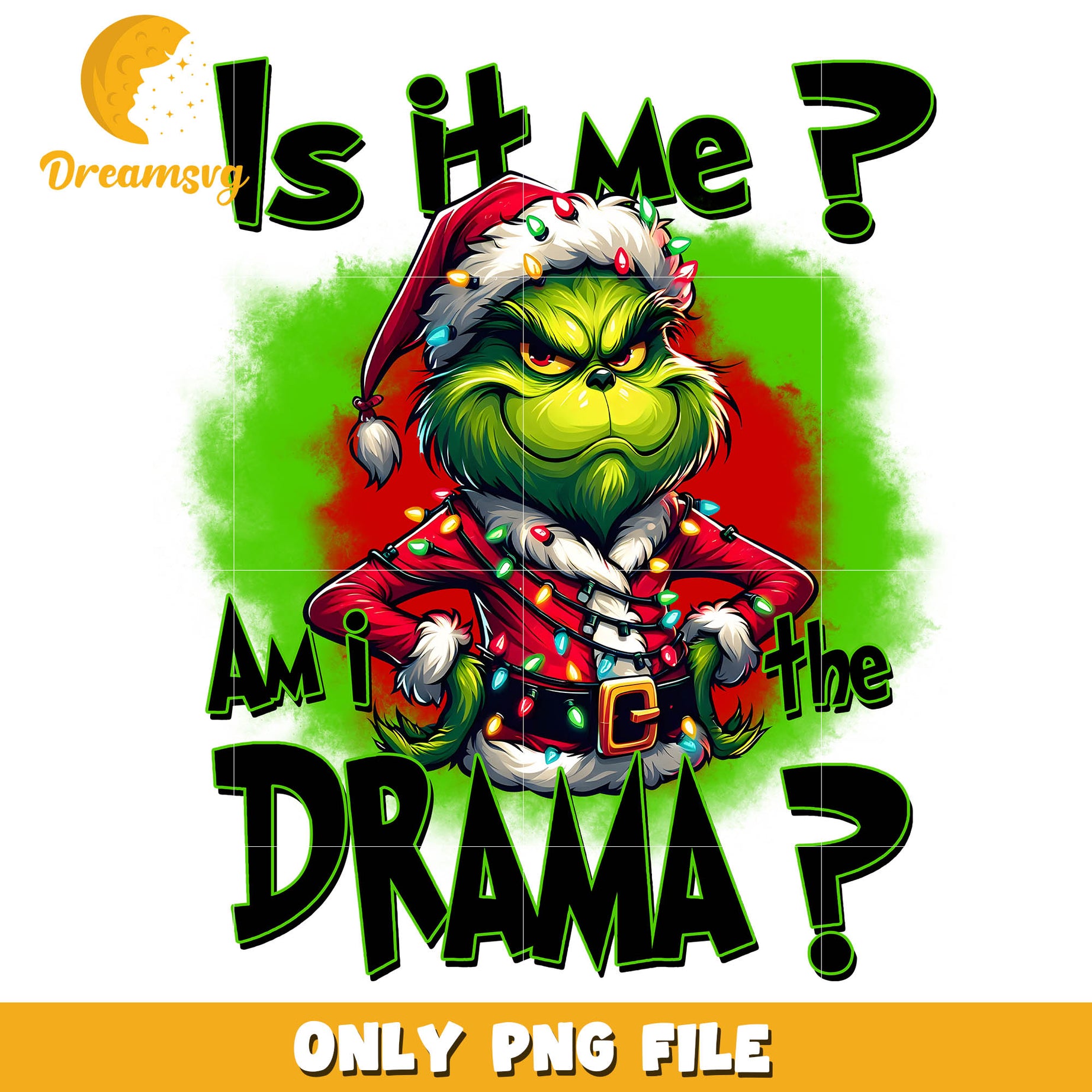 Grinch it is me i am the drama png, grinch and santa​​ png