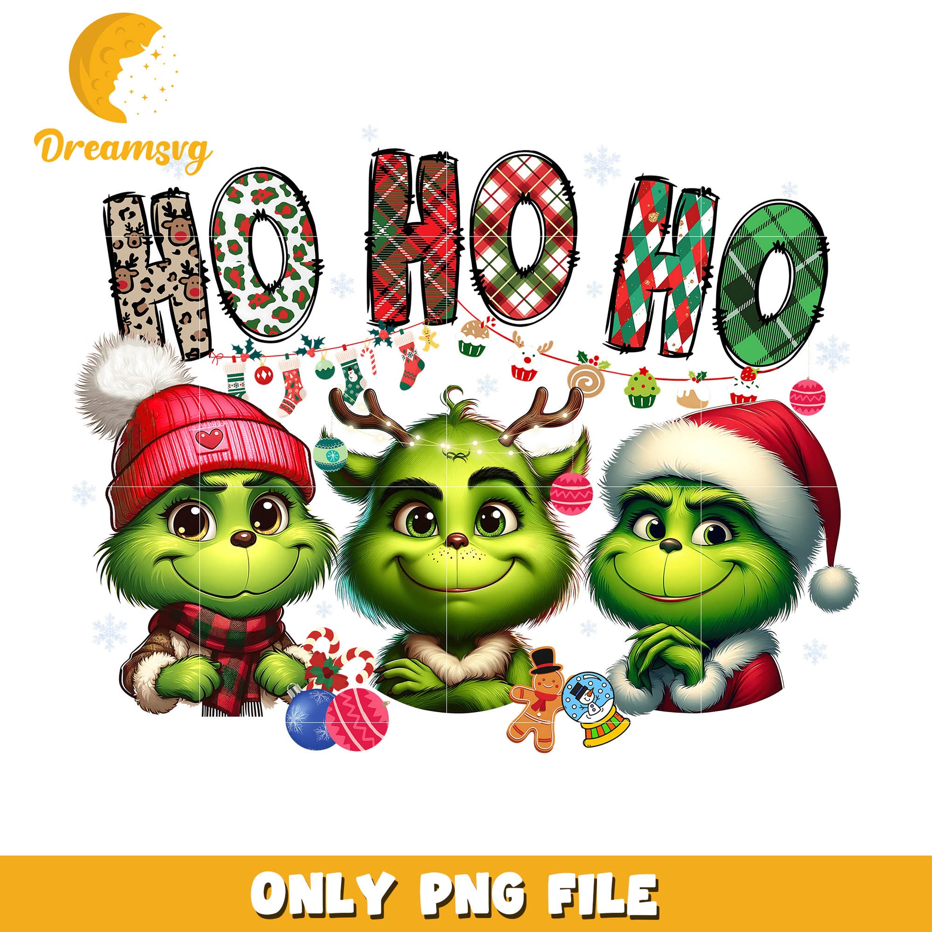 Grinch kids hohoho christmas png, kids grinch shirt​ png