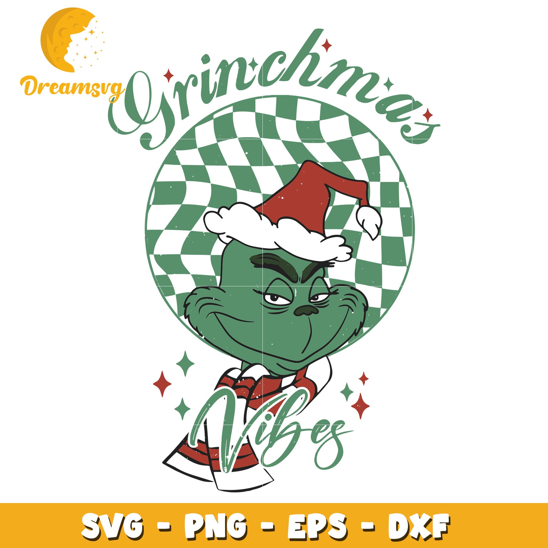 Grinchmas Vibes Grinch svg, Retro Grinchmas svg, Christmas svg