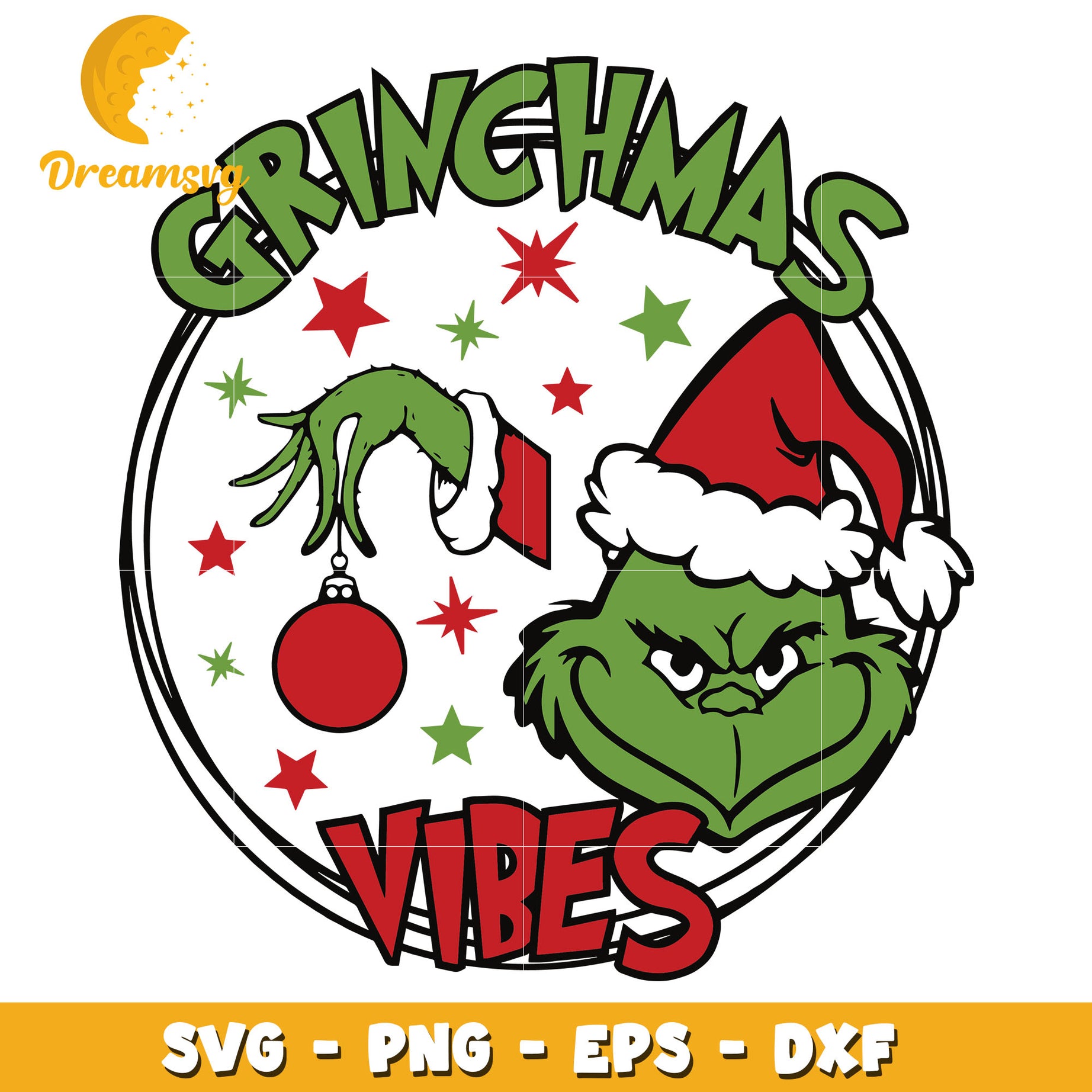 Grinchmas Vibes svg, Grinch cosplay santa svg, christmas svg