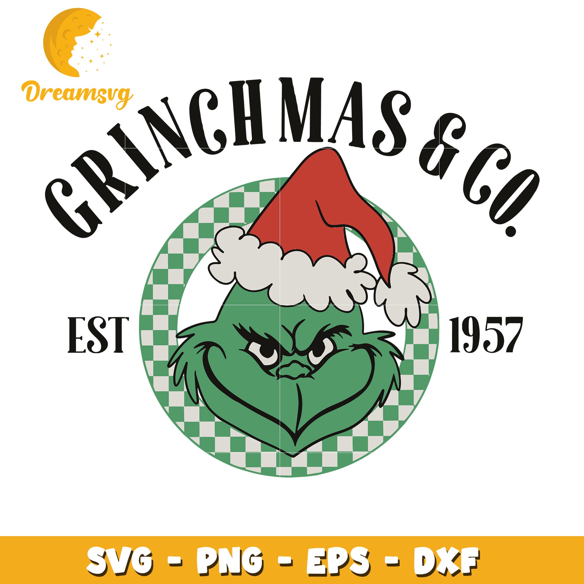 Grinchmas & Co Est 1957 svg, vintage christmas svg, Christmas svg