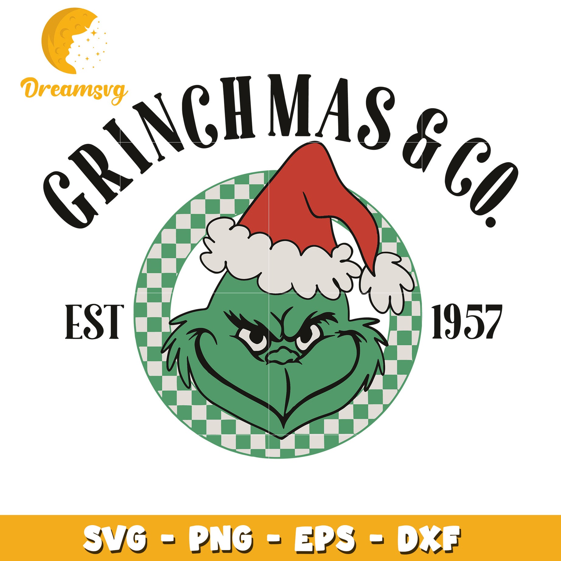 Grinchmas & est 1975 svg, Christmas retro svg, christmas svg