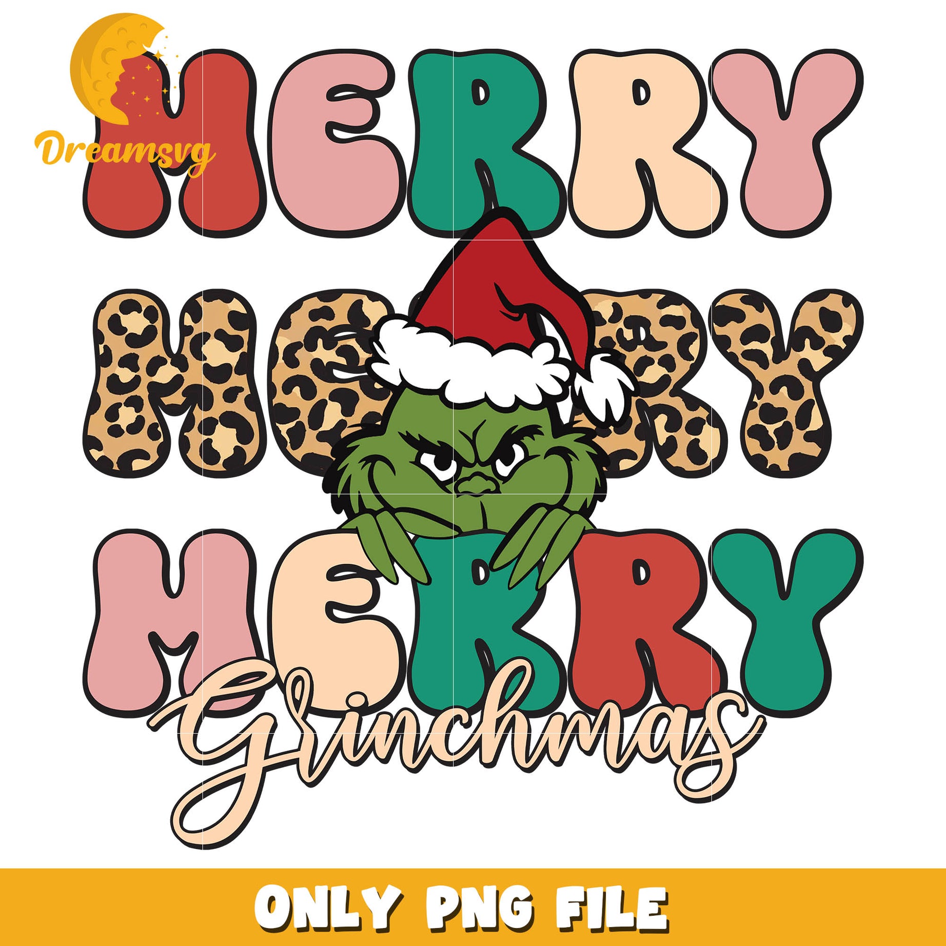Grinchmas merry merry merry boutique font png, the grinch smile​ png