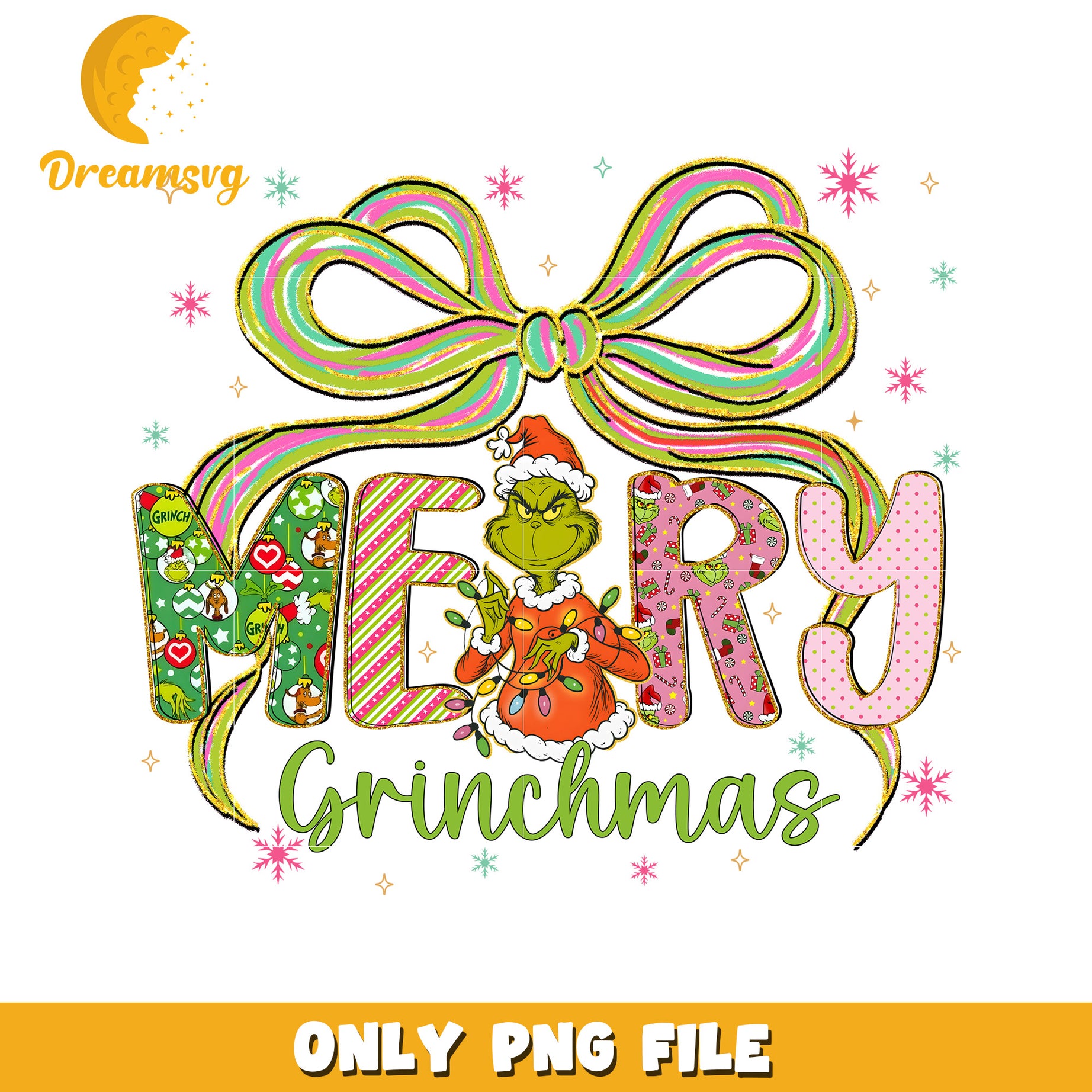 Grinchmas png, disney celebration png, christmas dream png