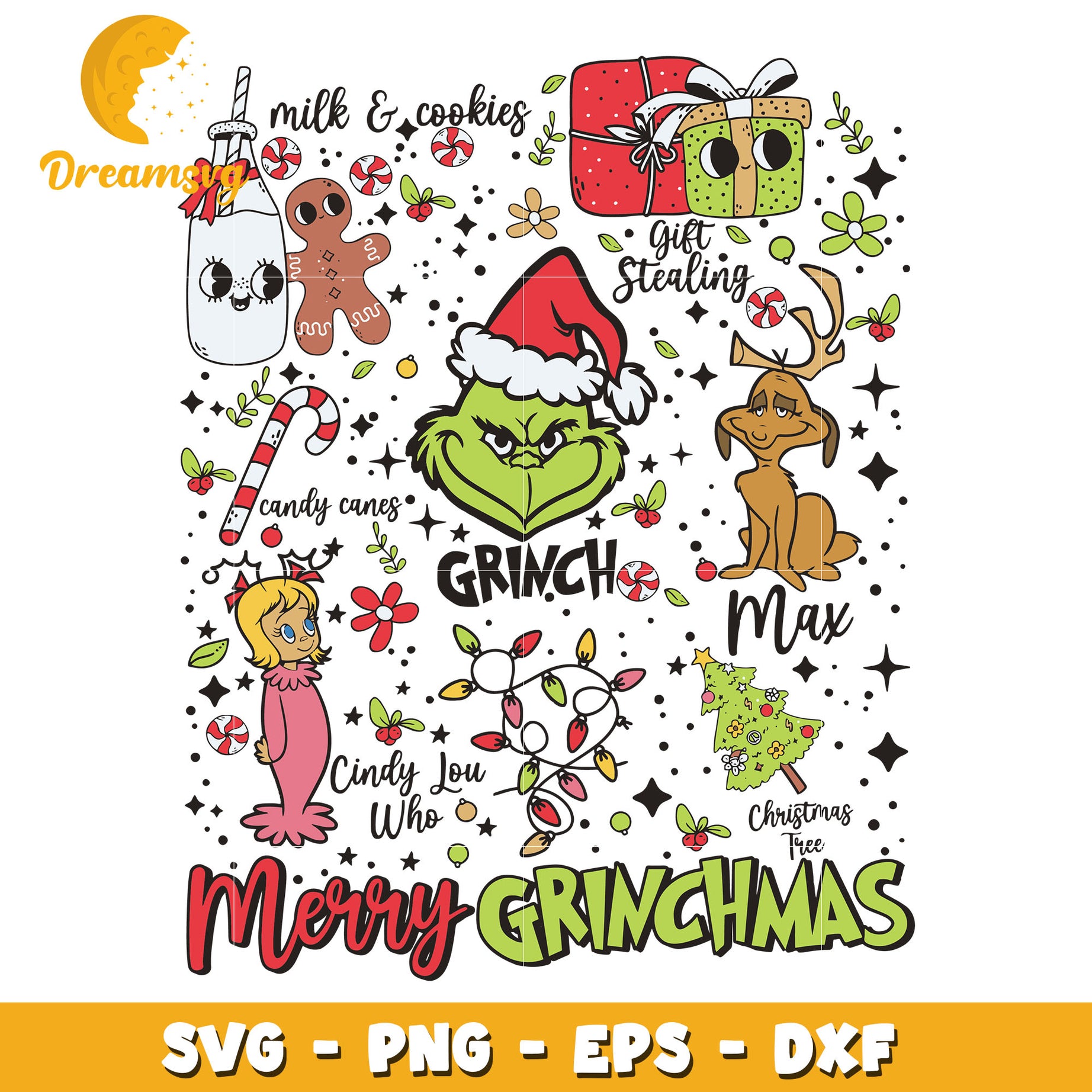 Grinch merry Grinchmas svg, christmas retro svg, christmas svg