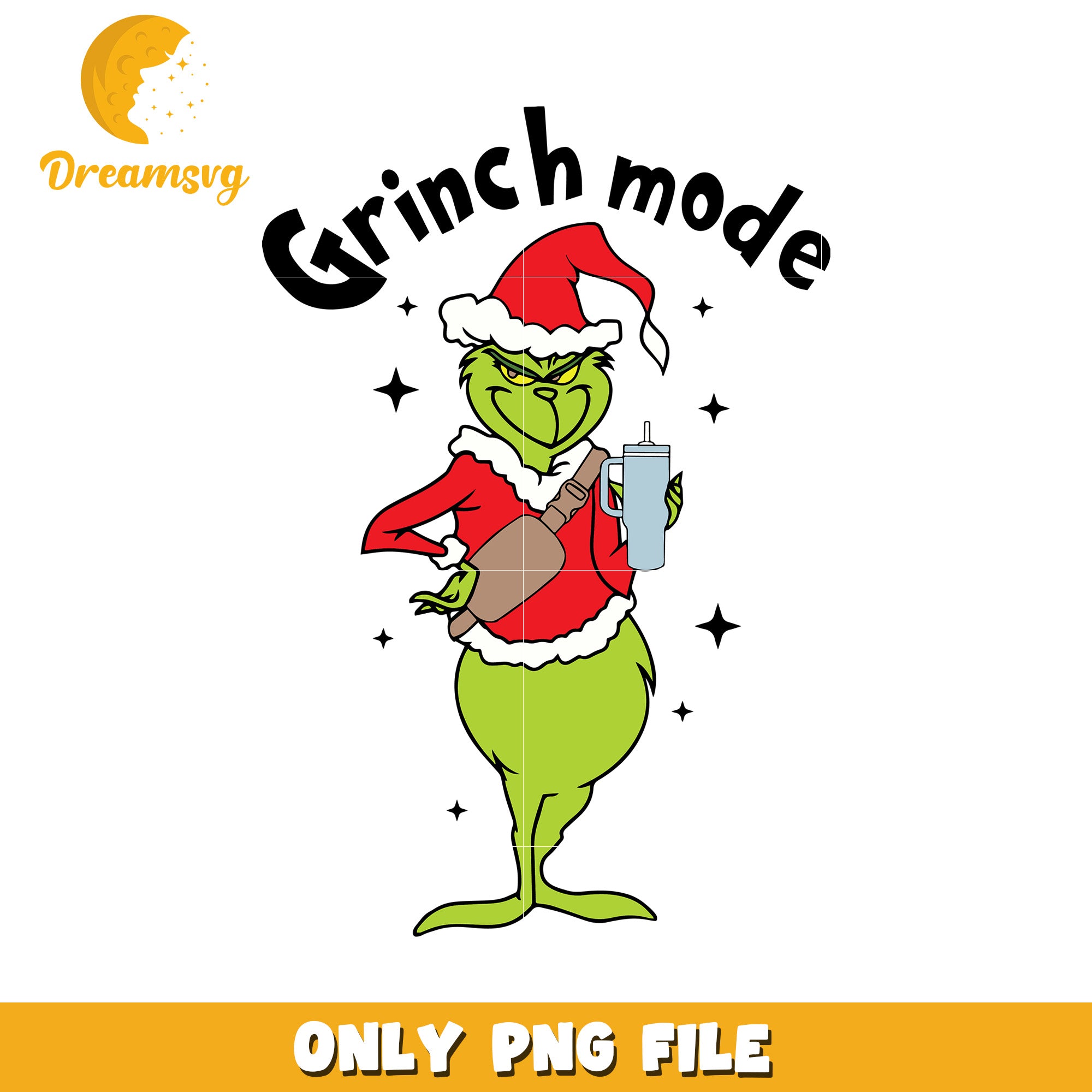 Grinch mode png, spirit christmas png, grinchy png