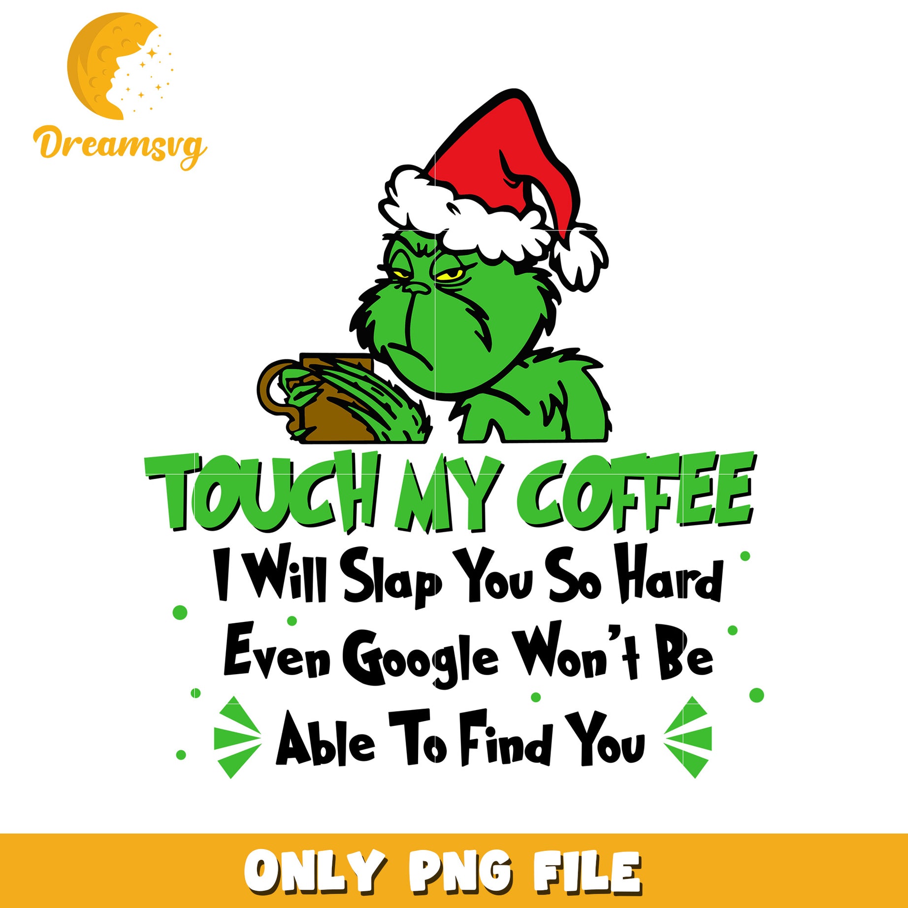 Grinch quotes design png, christmas lights​​ png, baby grinch png