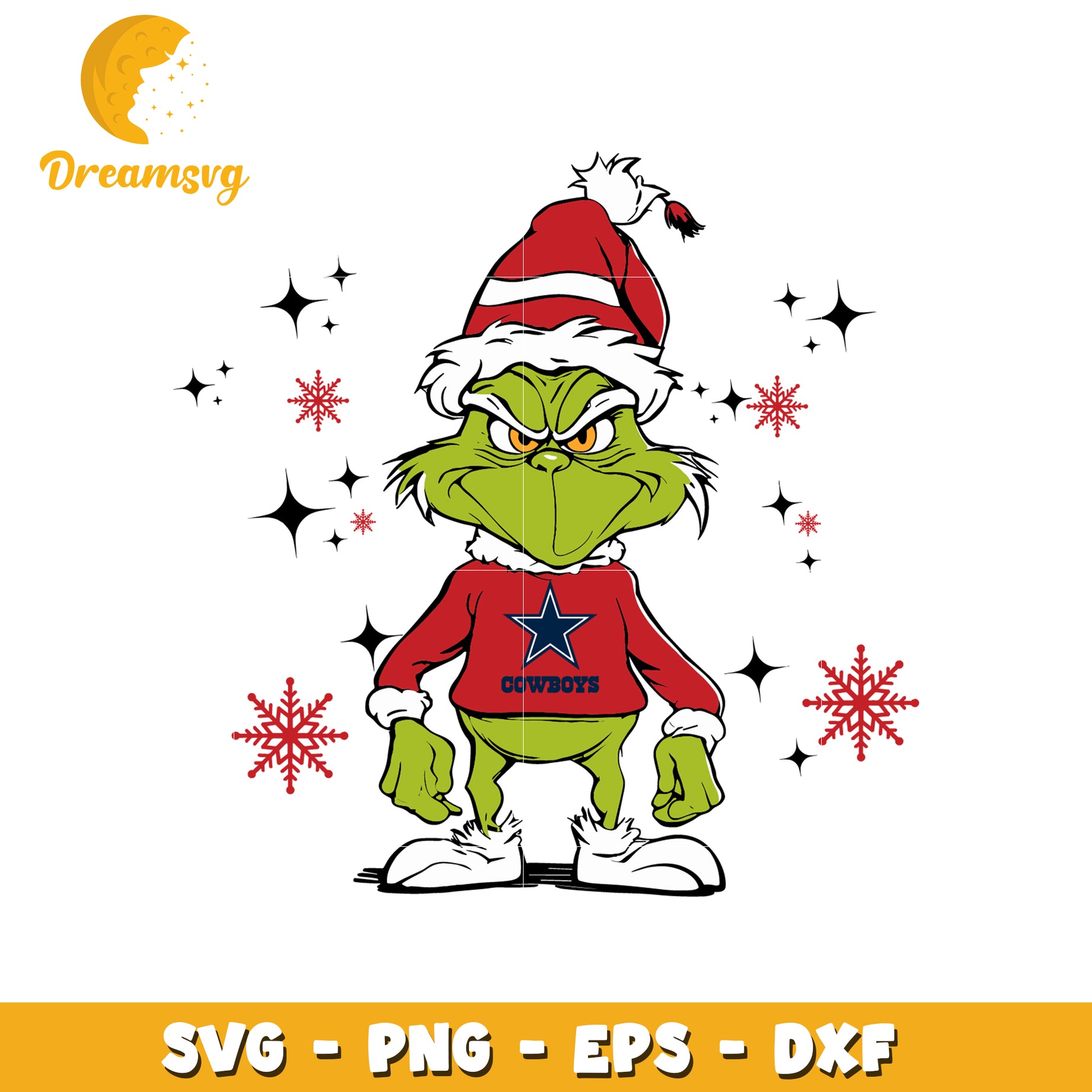 Grinch santa hat ncaa fan svg, dalas cowboy svg, ncaa svg