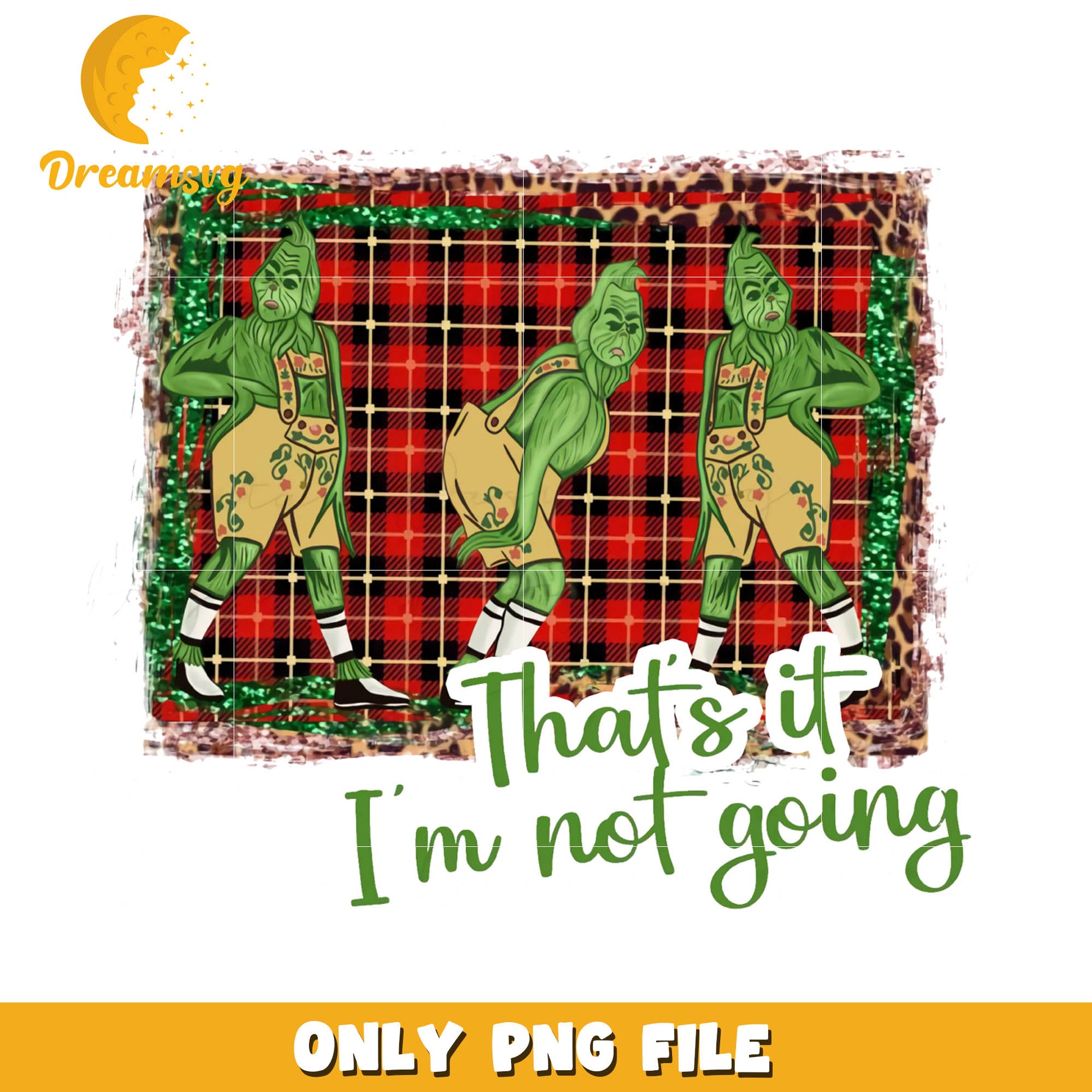 Grinch that's it i'm not going boutique background png, grinch character​ png