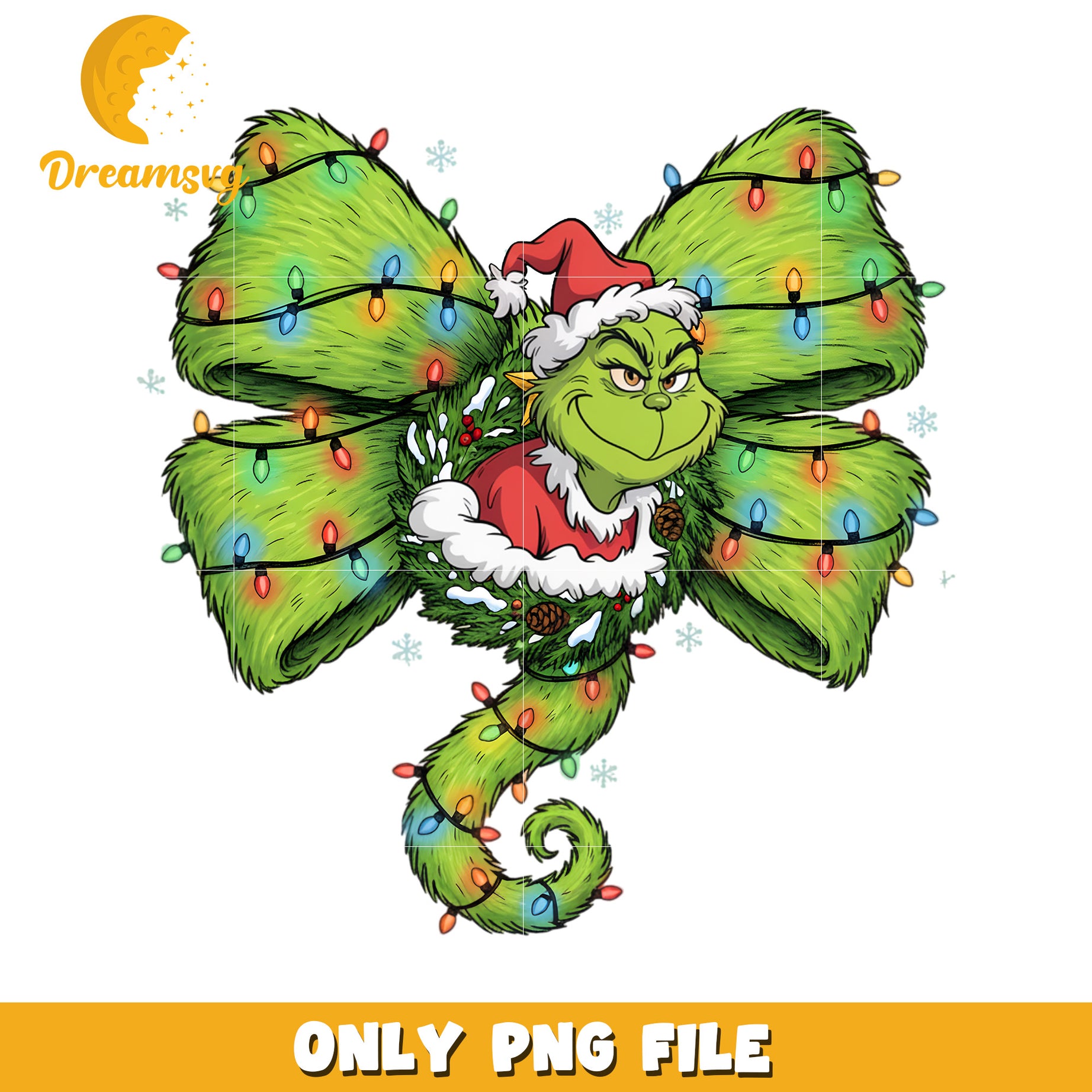Grinchy christmas png, disney night png, winter sparkle png
